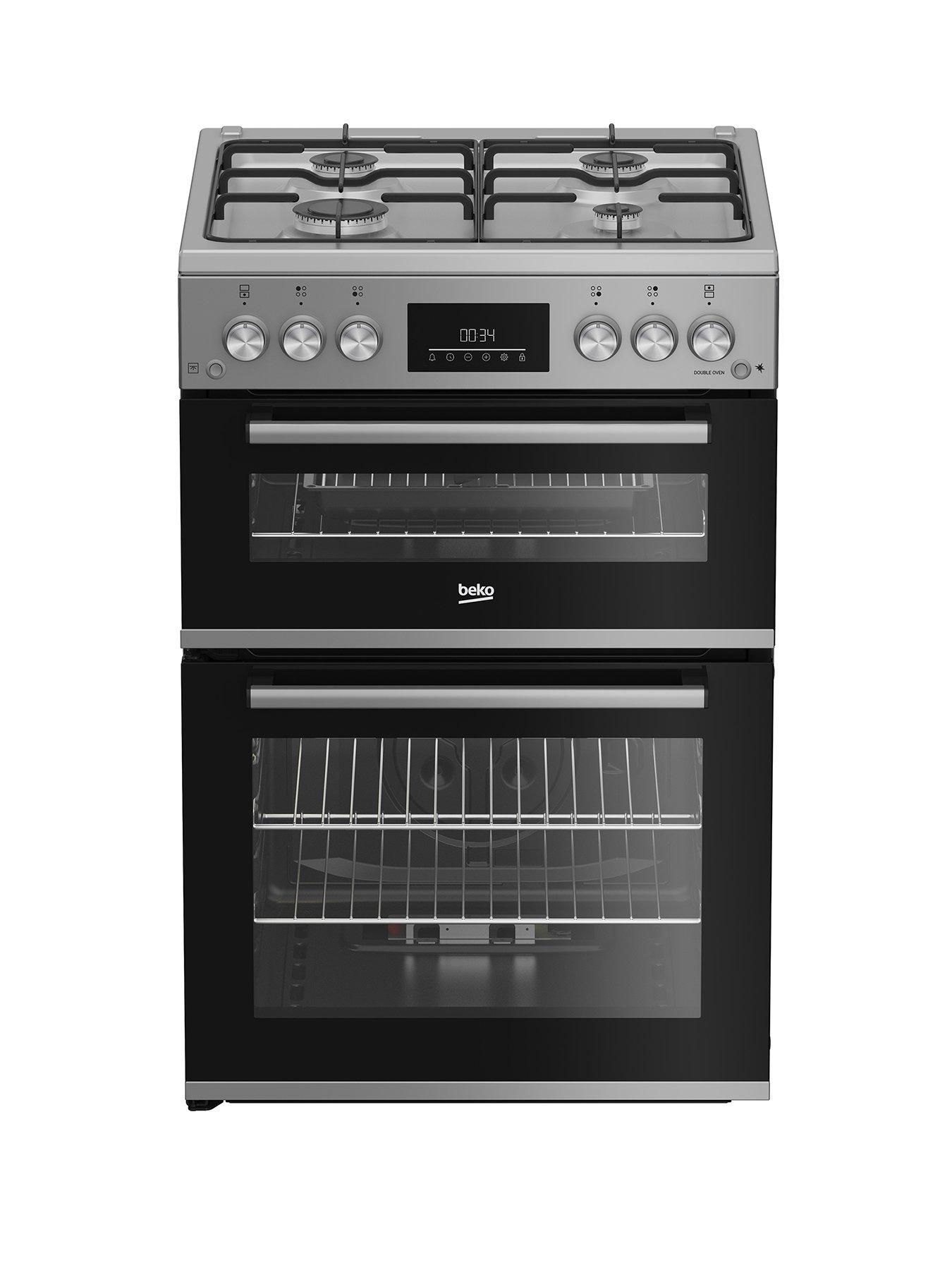 beko-fdg6231cs-double-oven-gas-cooker-silver