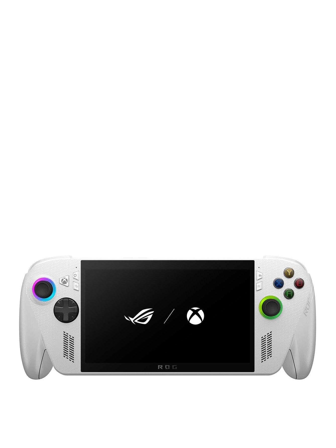 front image of asus-rog-xbox-ally-7-inch-120hz-fhd-ips-amd-ryzen-z2-16gb-ram-512gb-ssd-handheld-pc-gaming-console-white