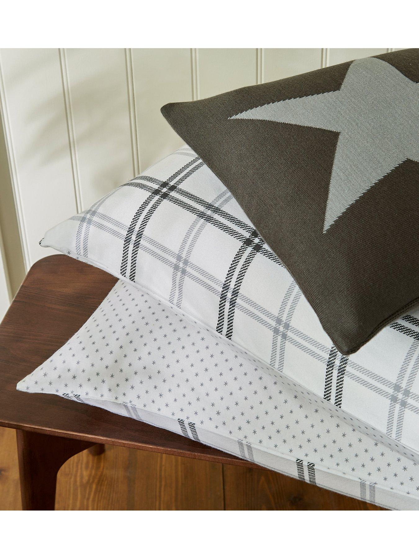 Image 5 of 5 of Helena Springfield Hunters Check Duvet Cover Set Grey