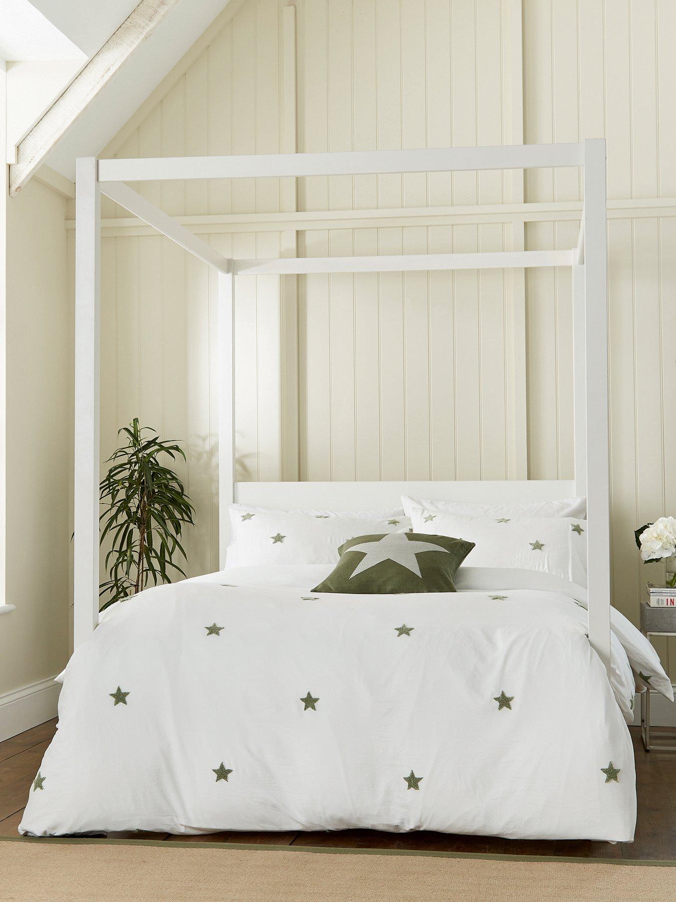 undefined Tufted Star Duvet Cover Set Green