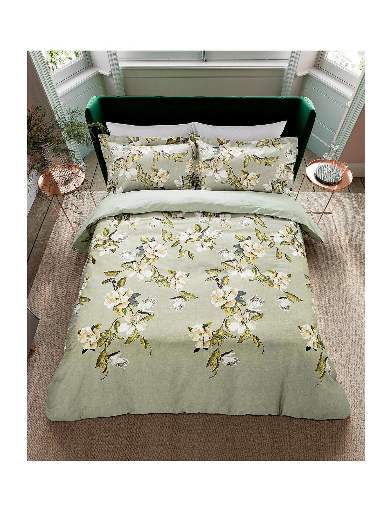 Image 2 of 5 of Ted Baker Opal Floral Duvet Cover Set Sage
