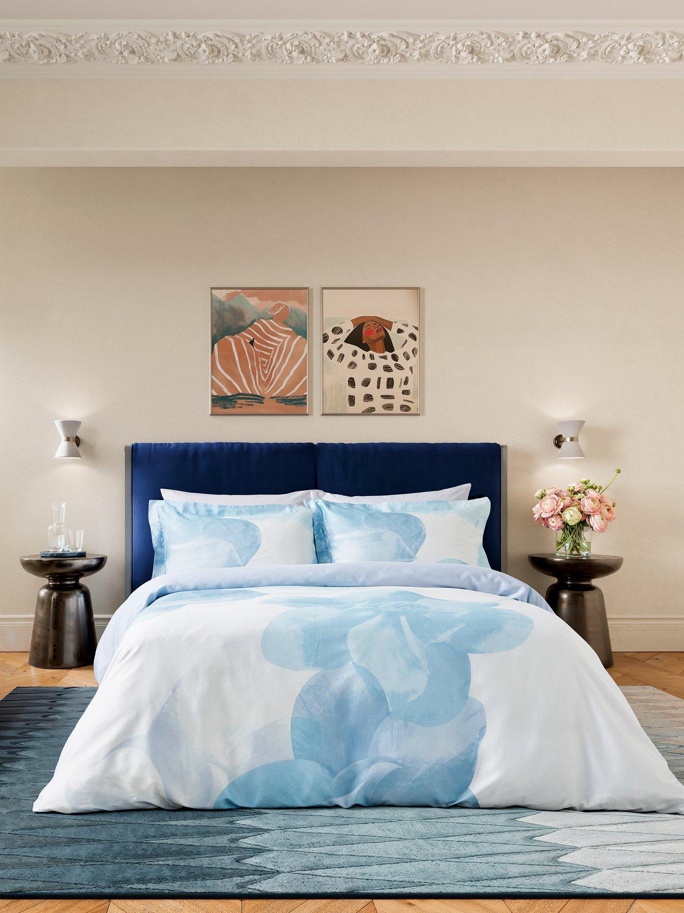 undefined Photo Magnolia Duvet Cover Set Blue