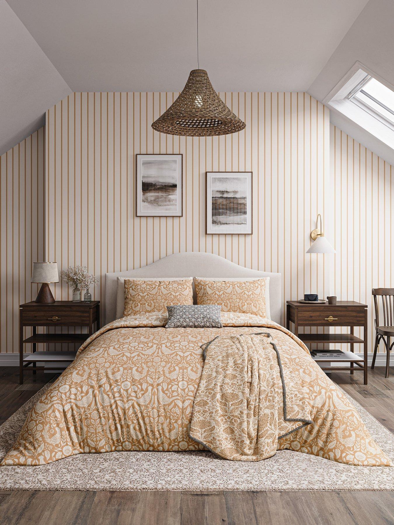 undefined Pheasants Duvet Cover Set Copper