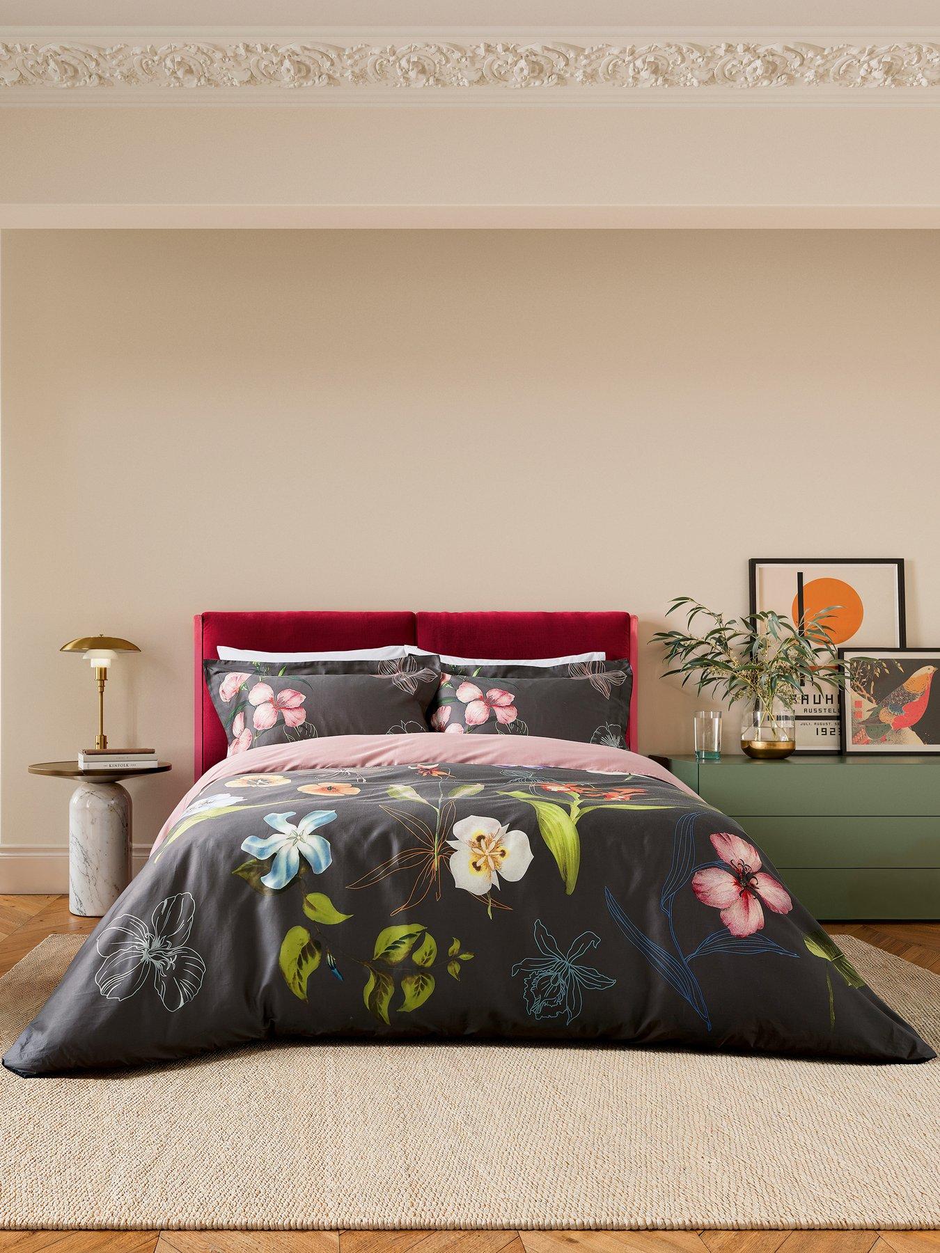 undefined New Hampton Cover Duvet Set Charcoal