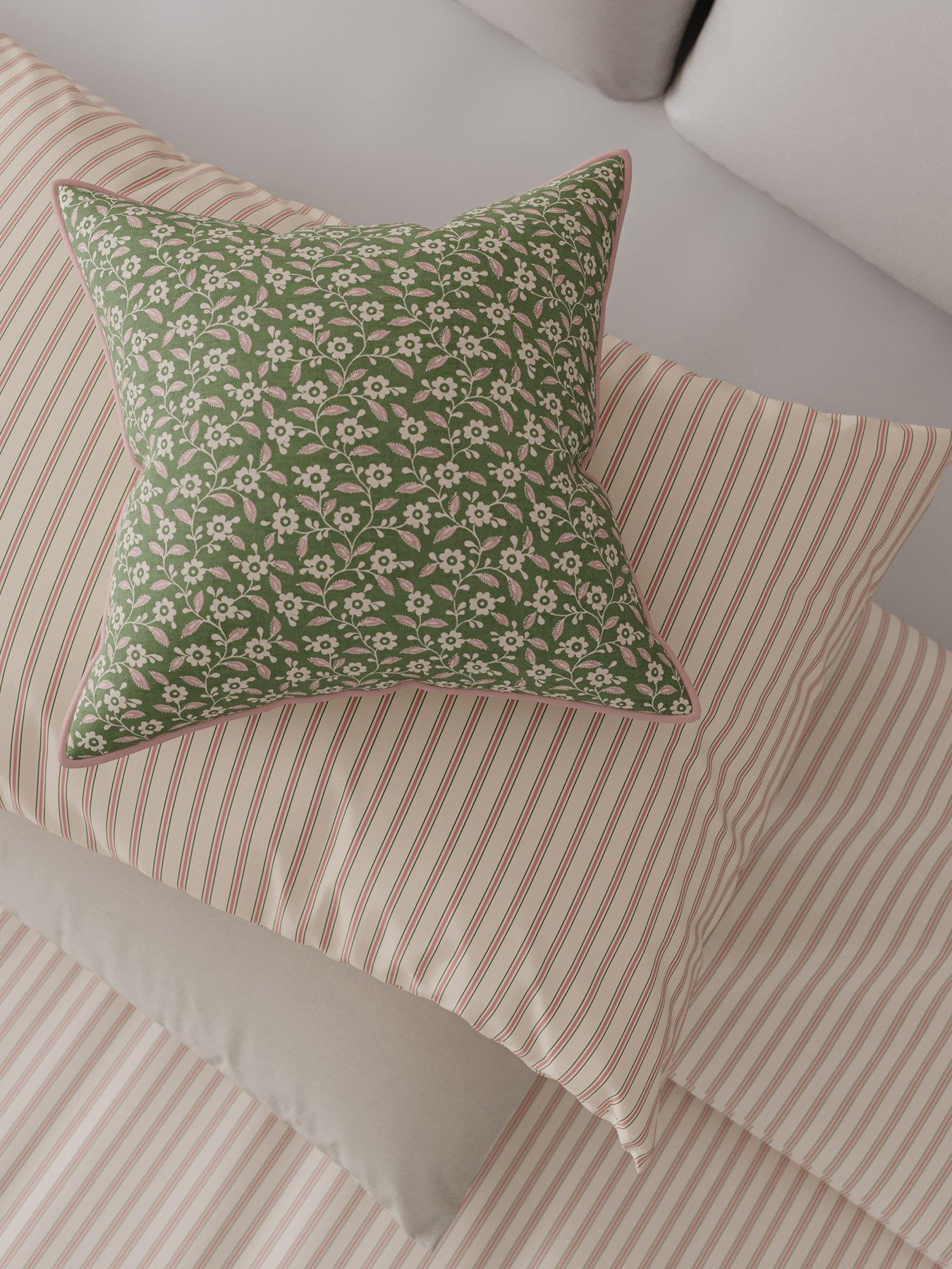 Image 1 of 3 of Helena Springfield Folk Ditsy Cushion 45X45 (Cm) Green/Pink
