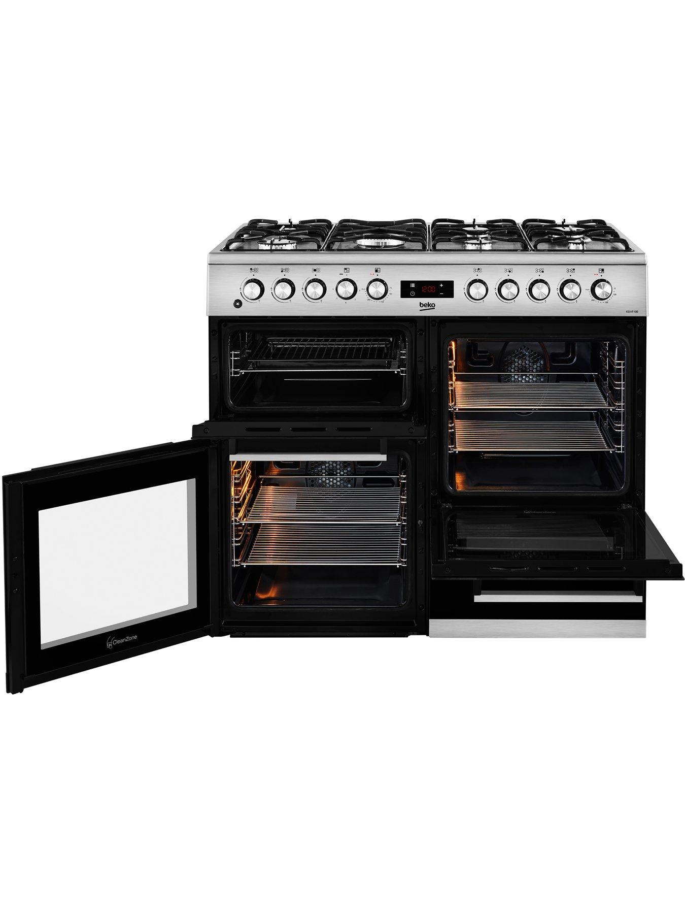 Image 2 of 6 of Beko KDV100X 100cm wide with 7 burners Range Cooker Stainless Steel