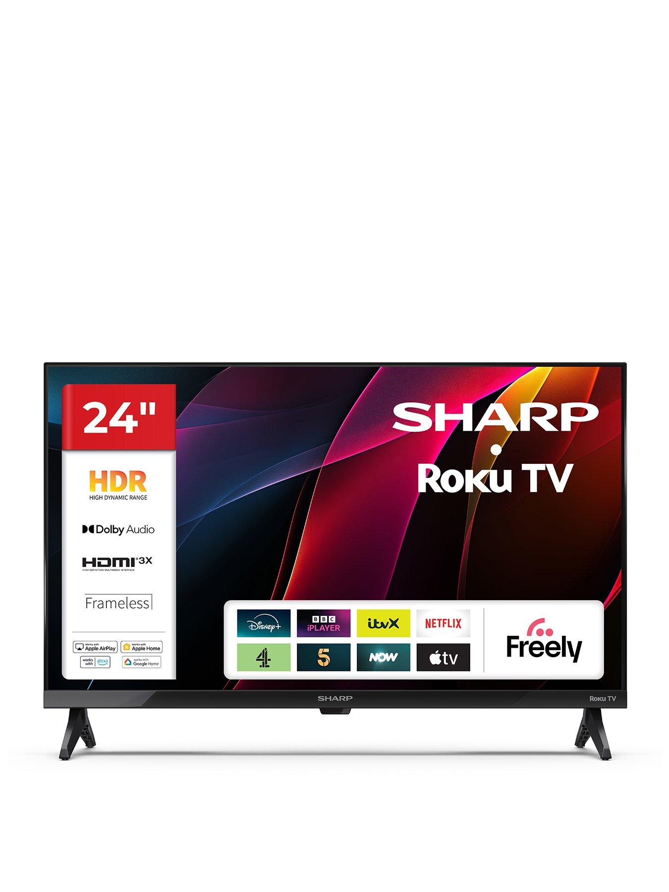 sharp-sharp-hd2225k-24-hdr-smart-roku-tv-with-freely-1t-c24hd2225kb
