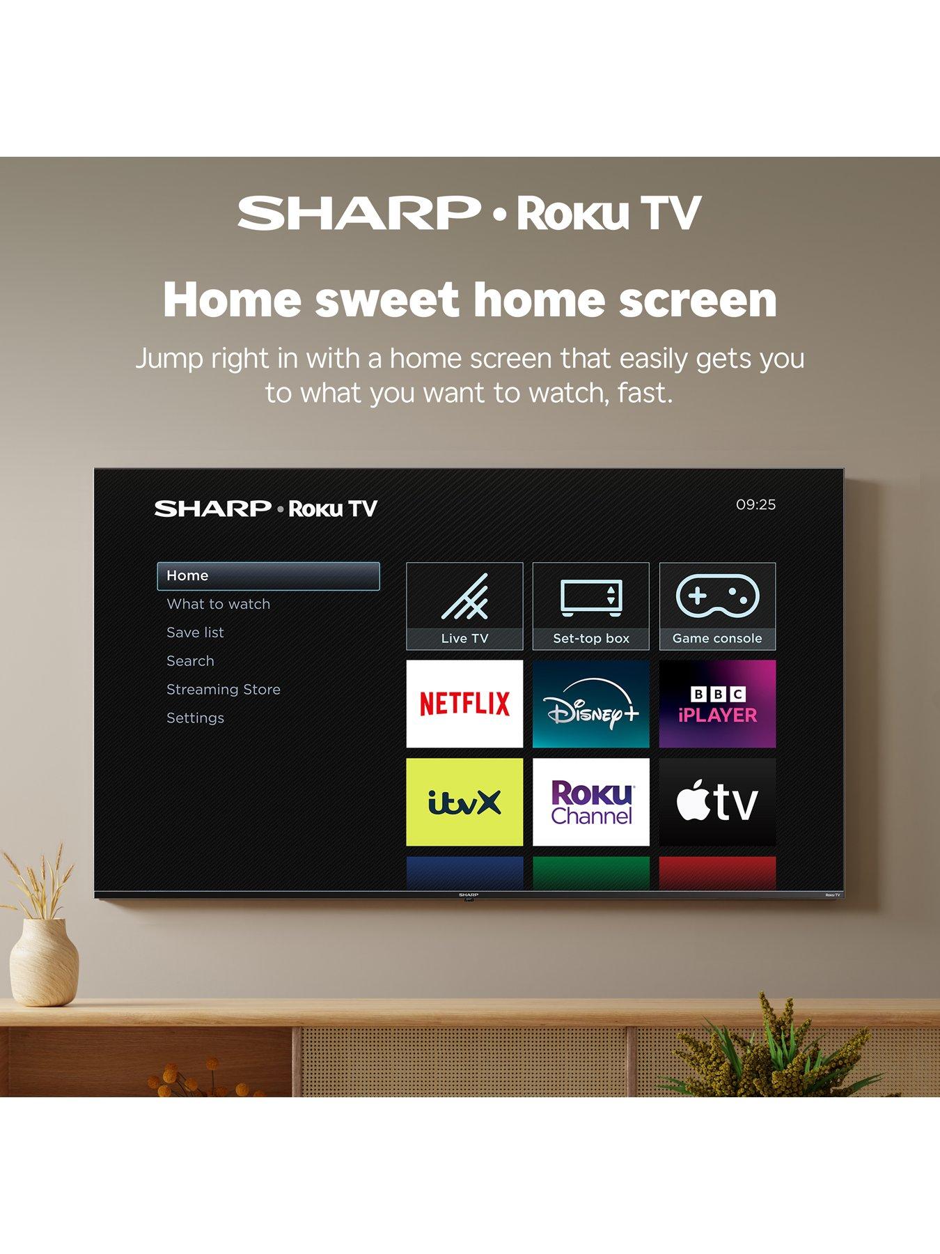Image 4 of 7 of Sharp 40HD2225K 40-Inch Full HD Smart Roku TV with Freely