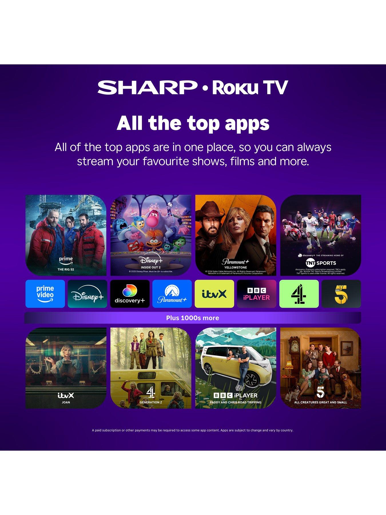 Image 5 of 7 of Sharp 40HD2225K 40-Inch Full HD Smart Roku TV with Freely