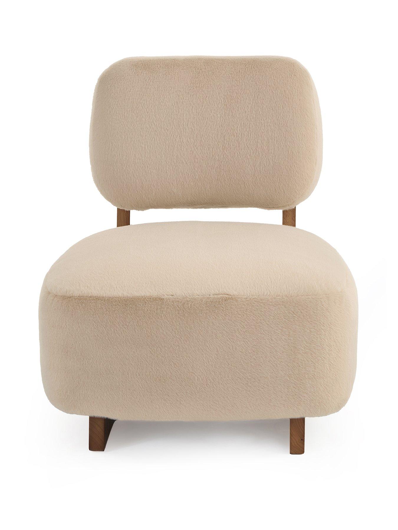Image 2 of 7 of The Very Collection Dante Faux Fur Accent Chair