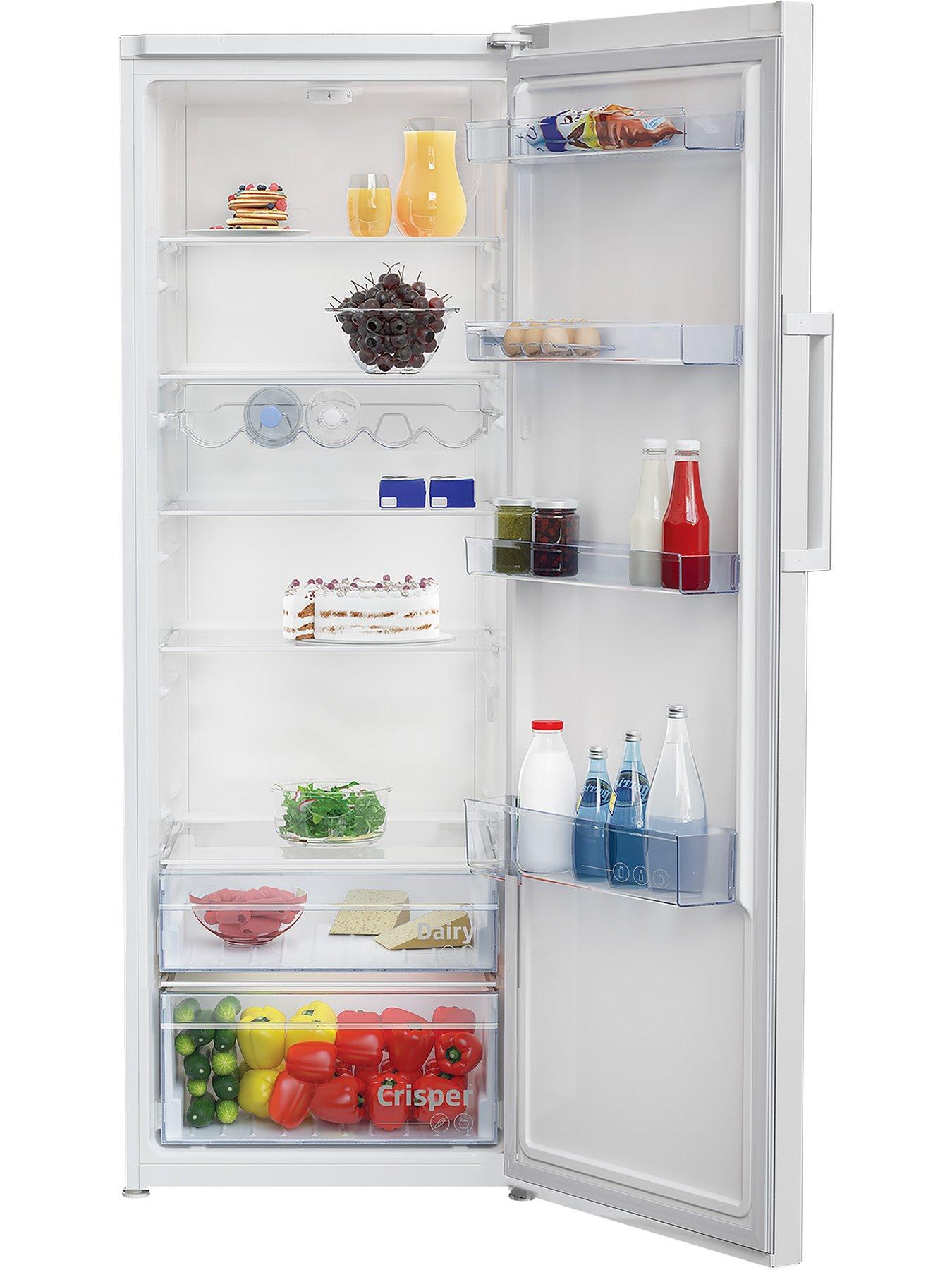  image of beko-lsp4671w-freestanding-tall-larder-fridge-white