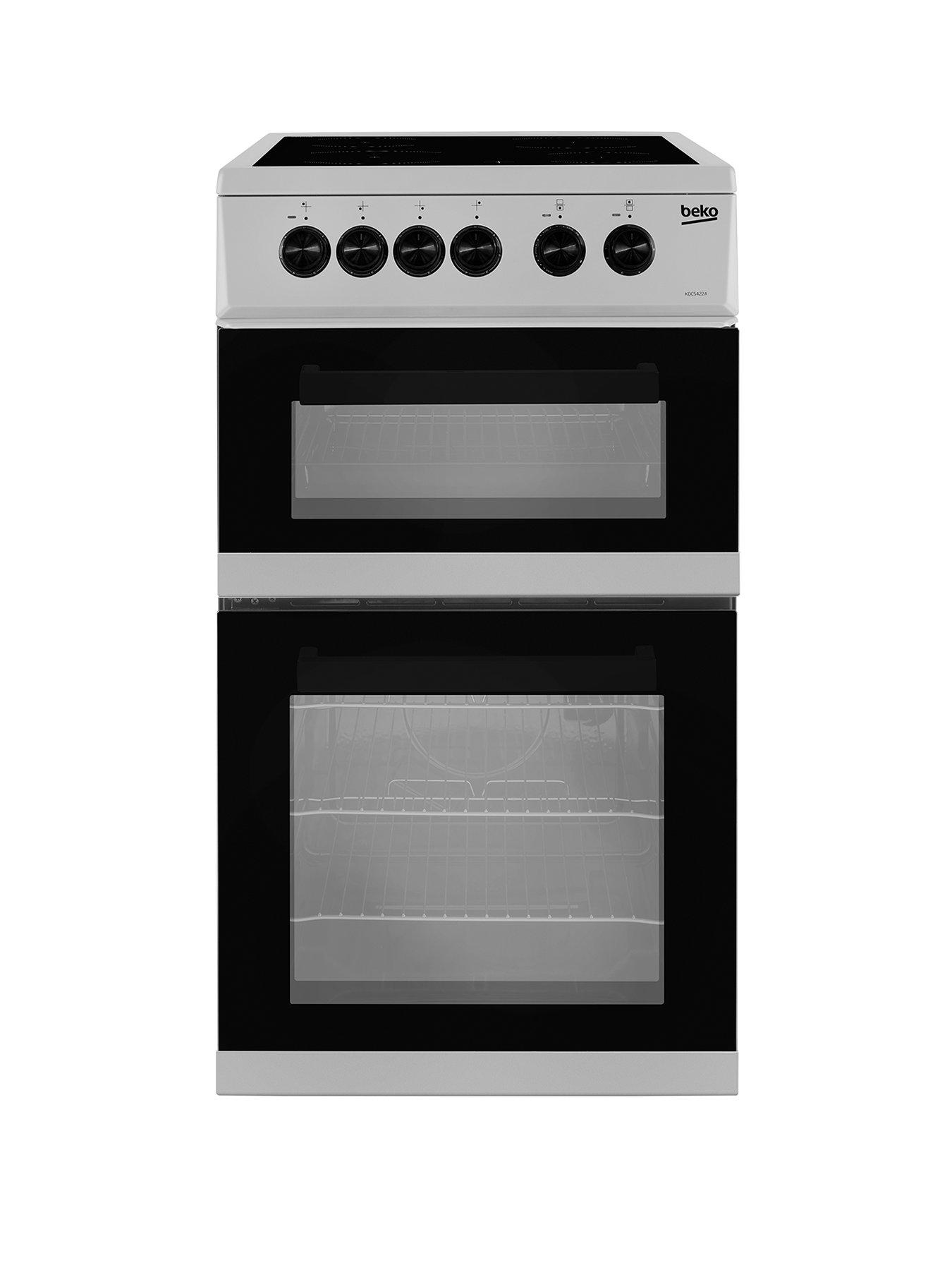 front image of beko-kdc5422as-electric-cooker-silver