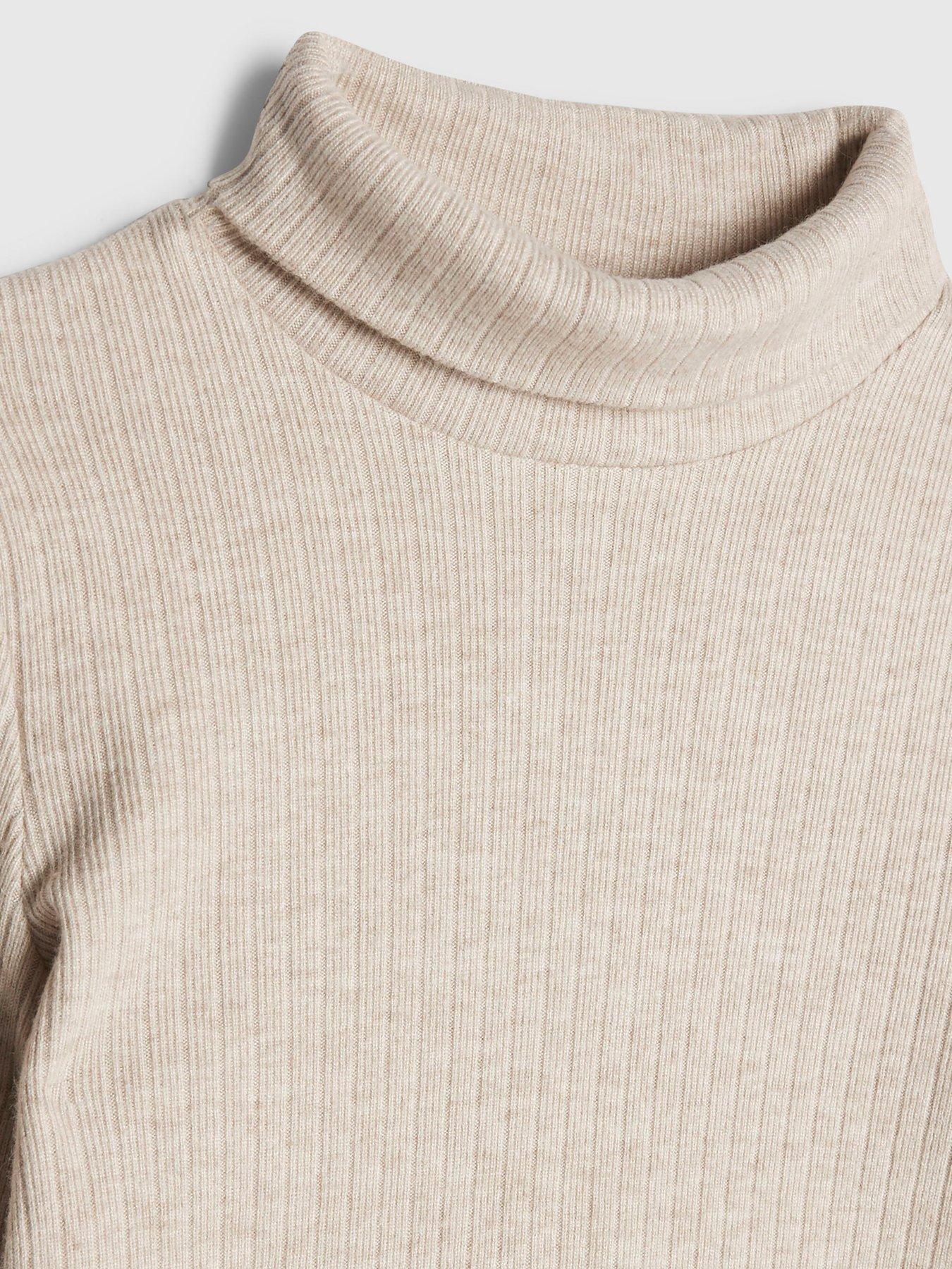  image of river-island-older-girls-cosy-top-and-skort-set-beige