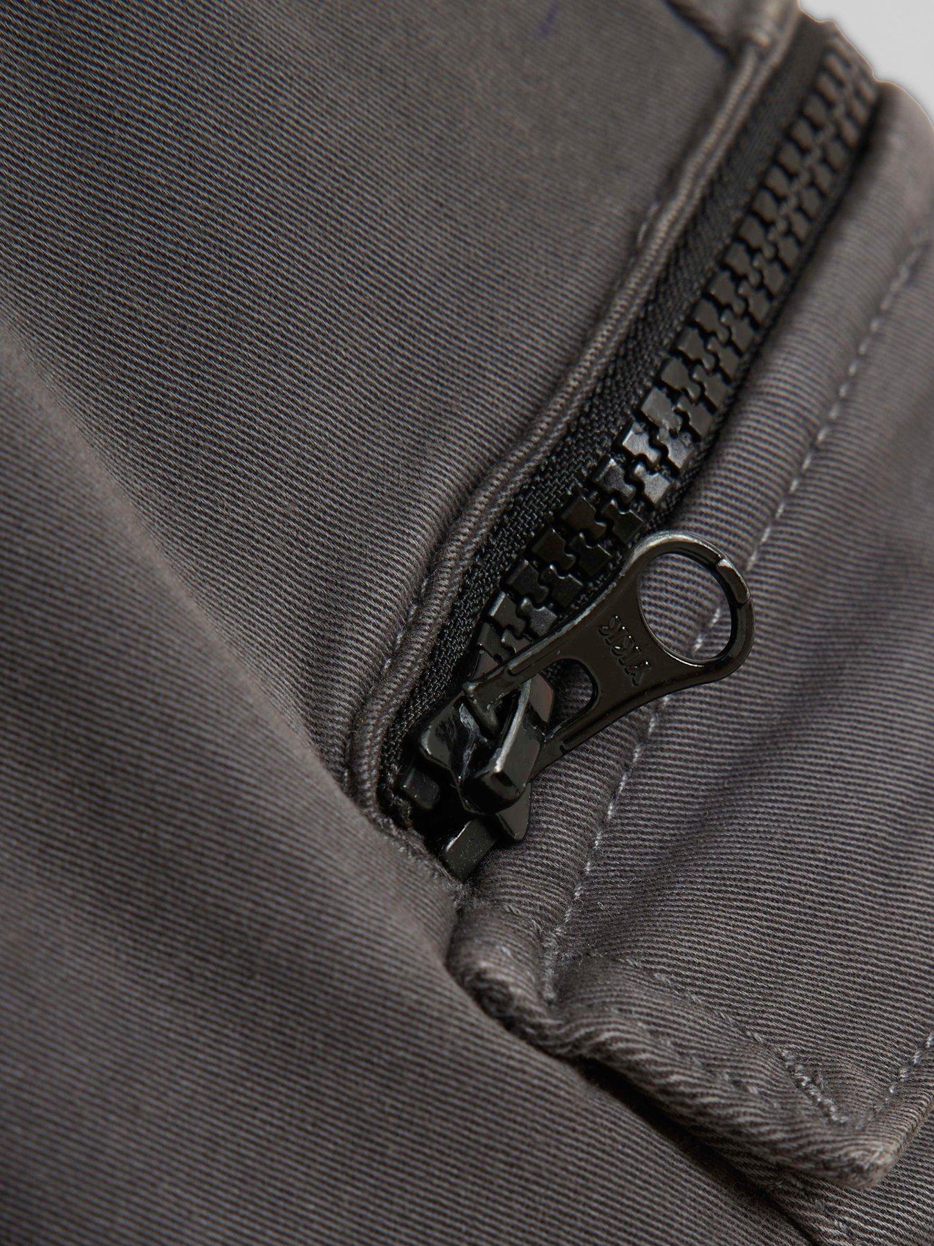 Image 4 of 4 of River Island Older Boys Herrin Cargo Pants - Grey