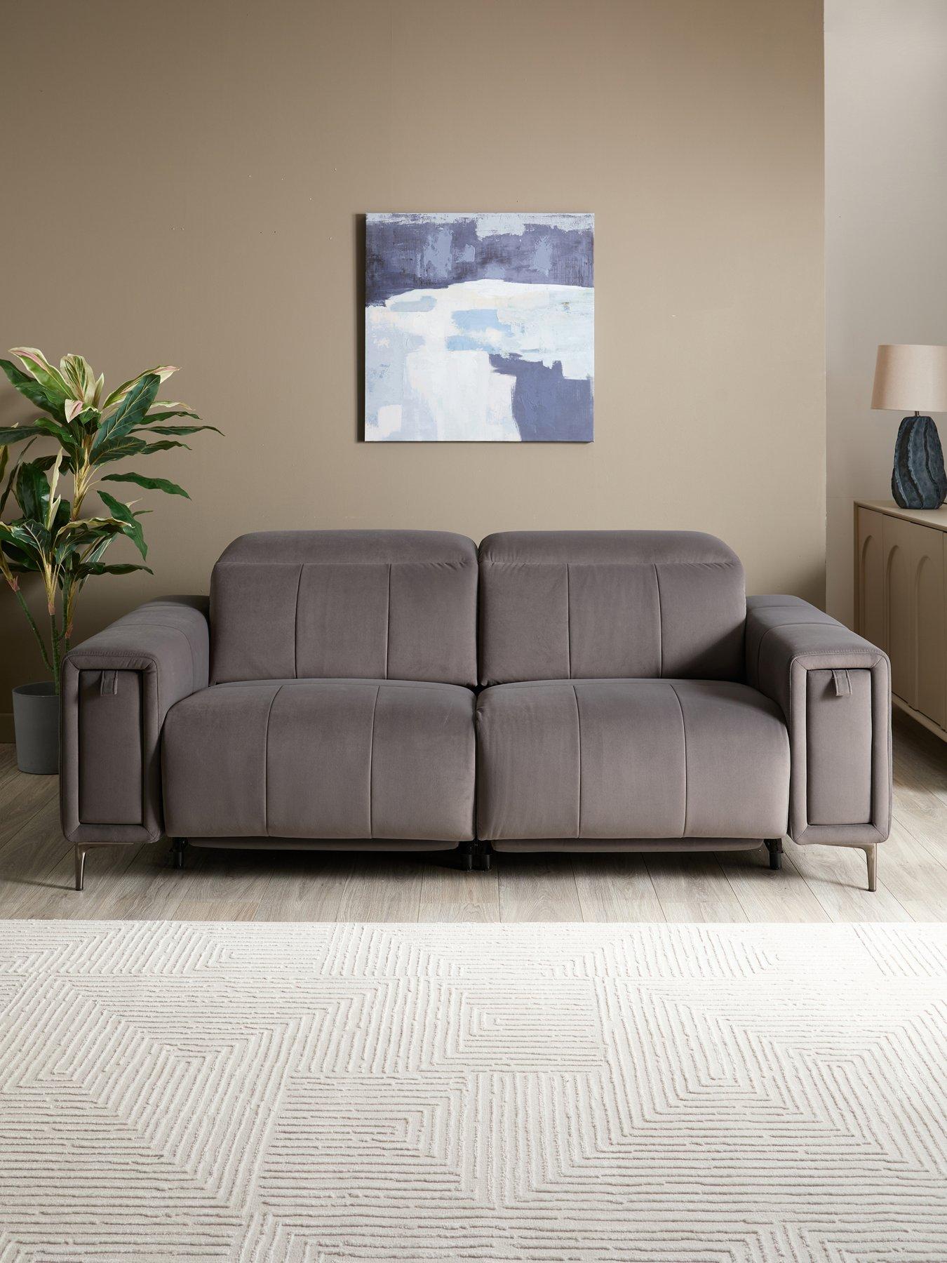 The Very Collection Grove 3 Seater Fabric Power Electric Recliner With Storage - FSC® Certified
