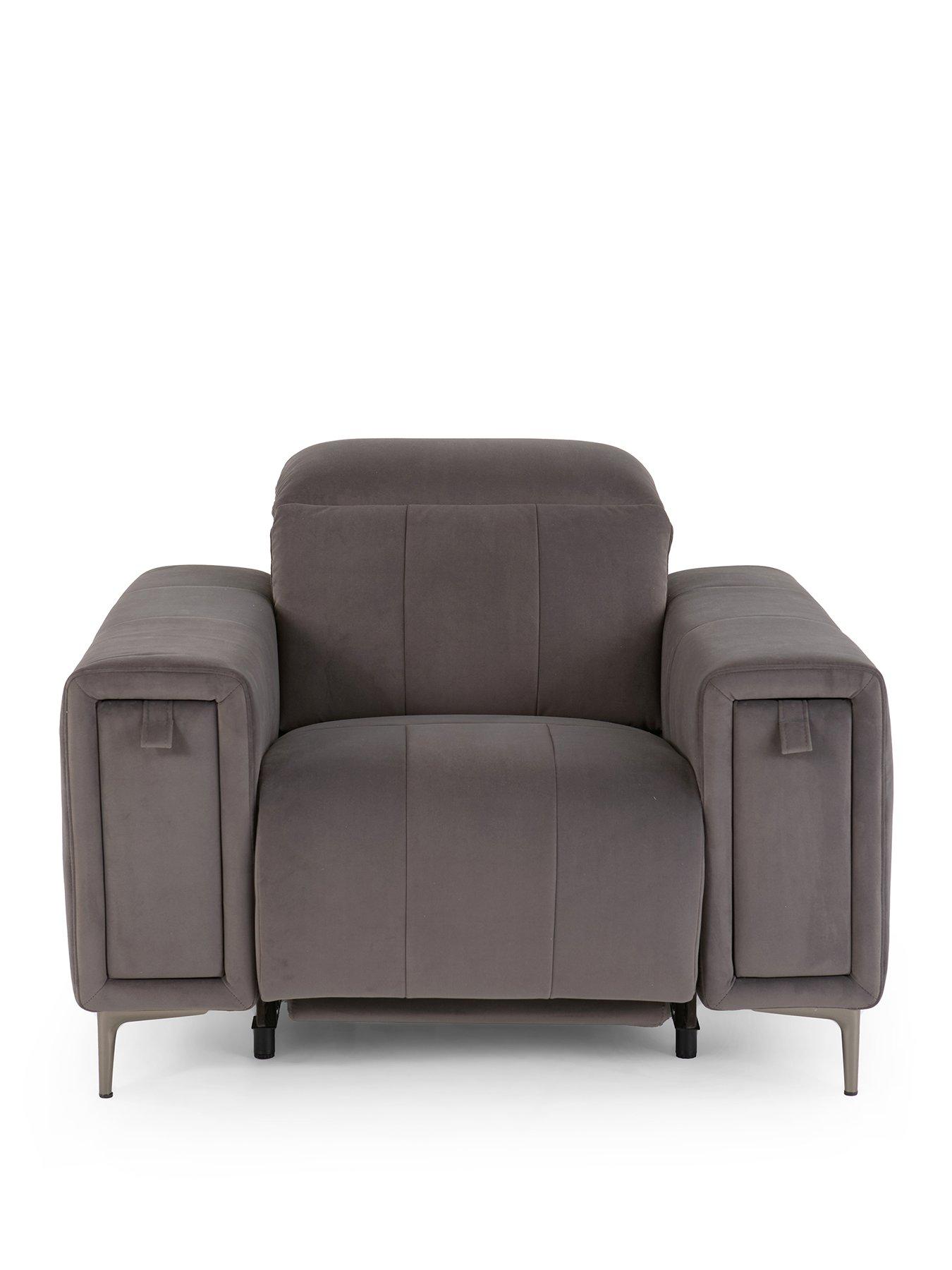 Image 2 of 7 of The Very Collection Grove Fabric Power Electric Recliner Armchair With Storage - FSC&reg; Certified