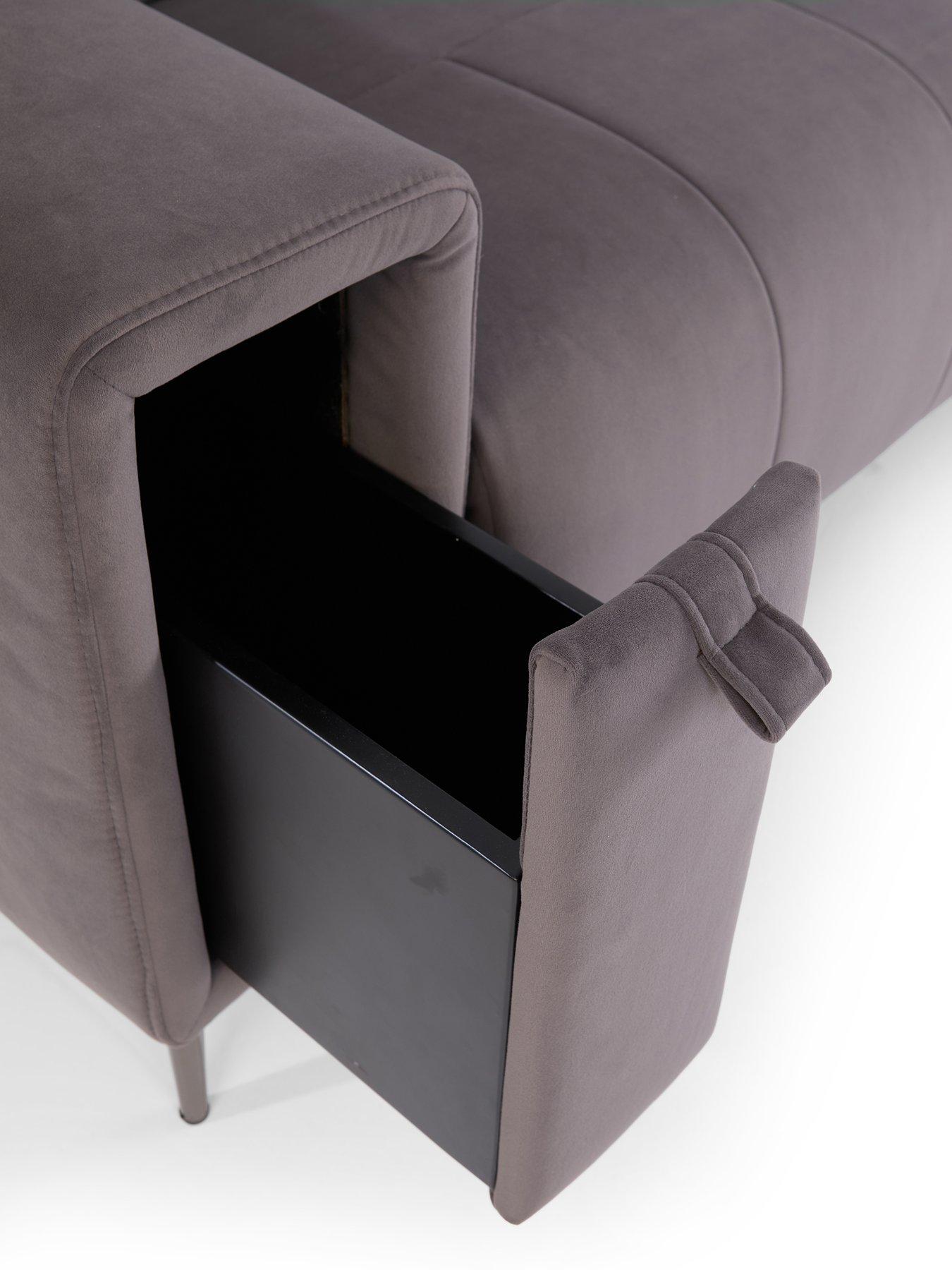 Image 6 of 7 of The Very Collection Grove Fabric Power Electric Recliner Armchair With Storage - FSC&reg; Certified