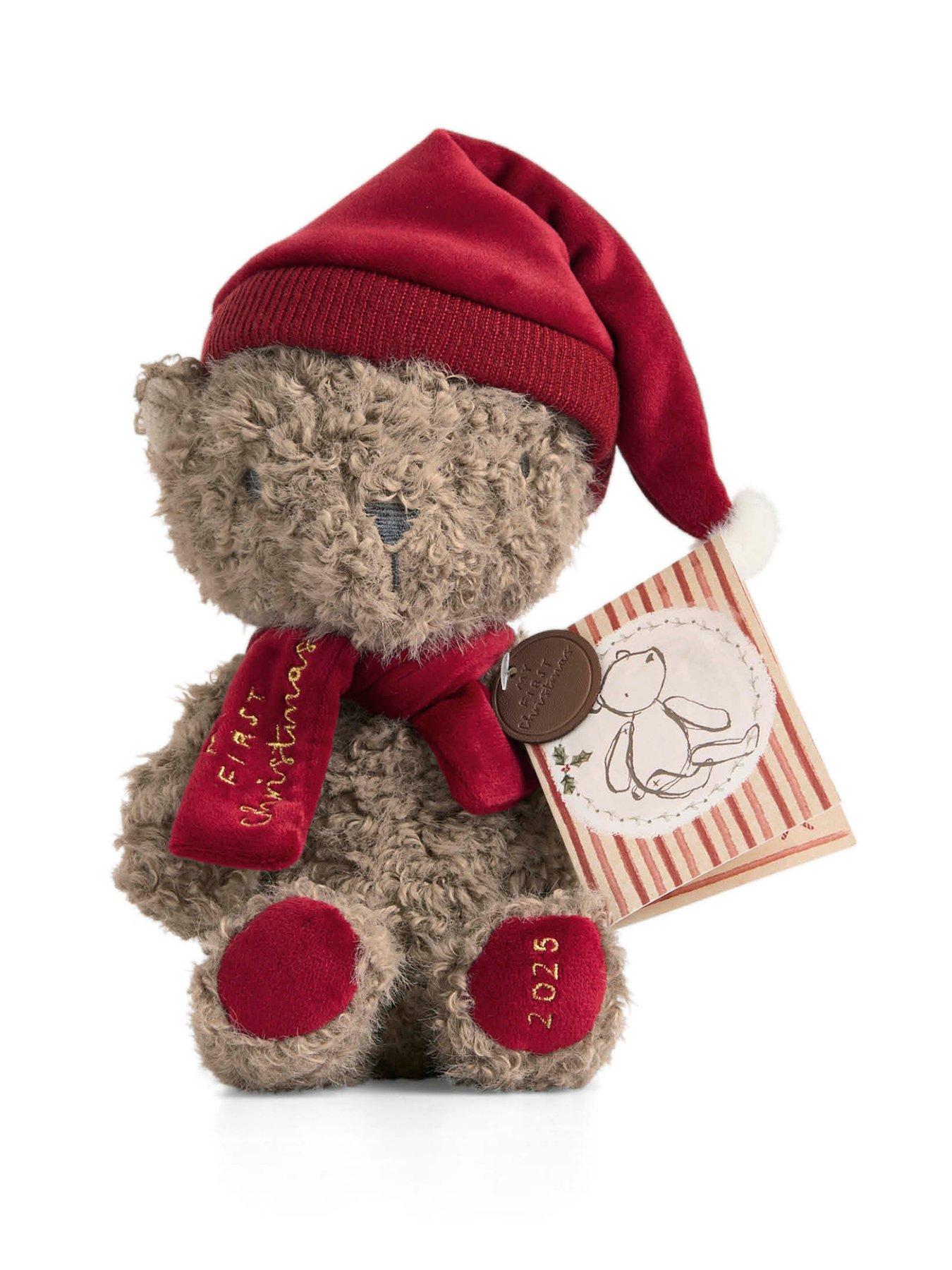 Image 2 of 5 of Mamas & Papas Christmas Bear Soft Toy 2025
