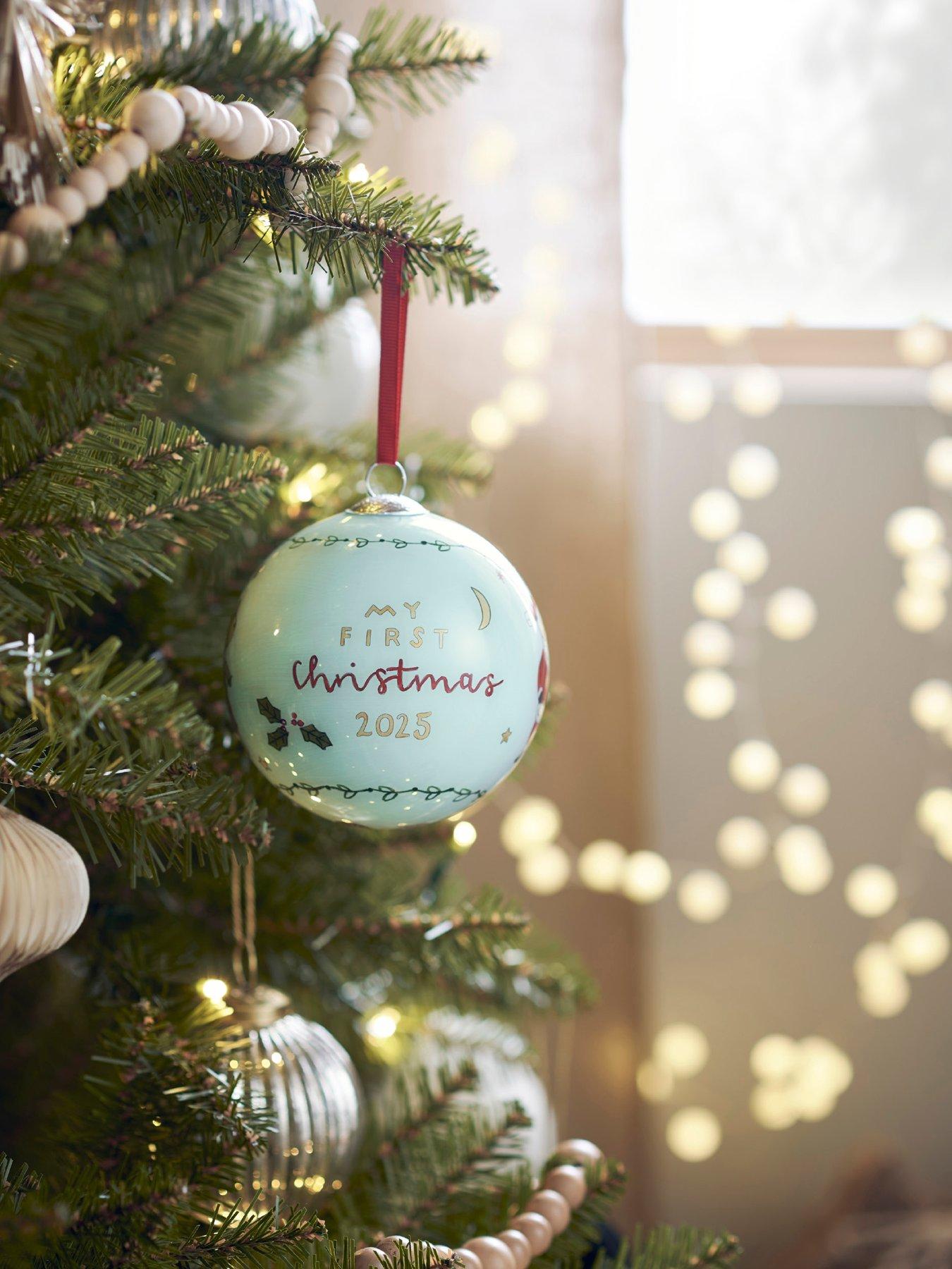 Mamas & Papas Glass Bauble 2025 - Blue