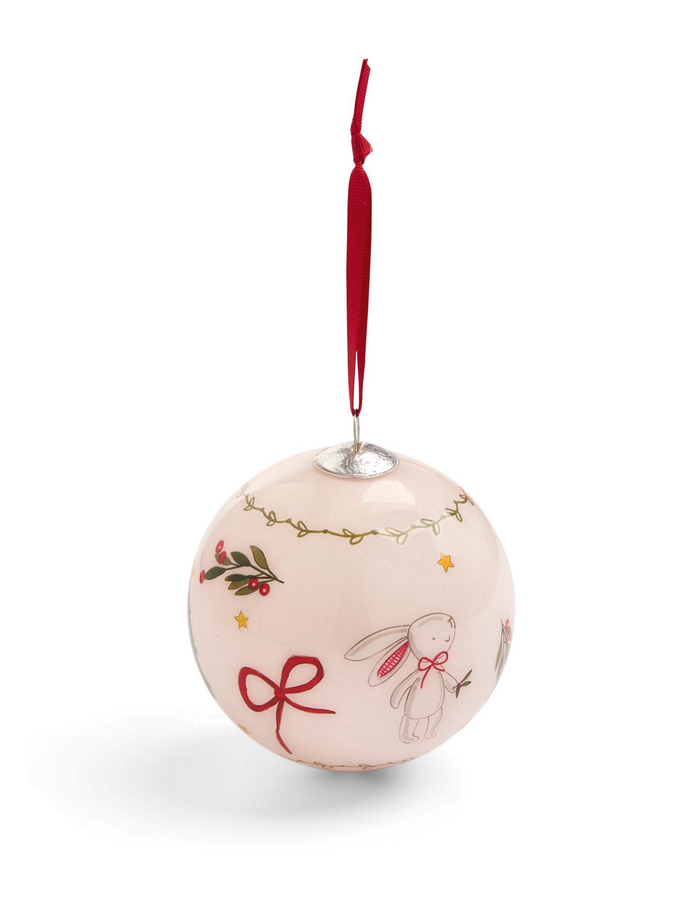  image of mamas-papas-glass-bauble-2025-pink