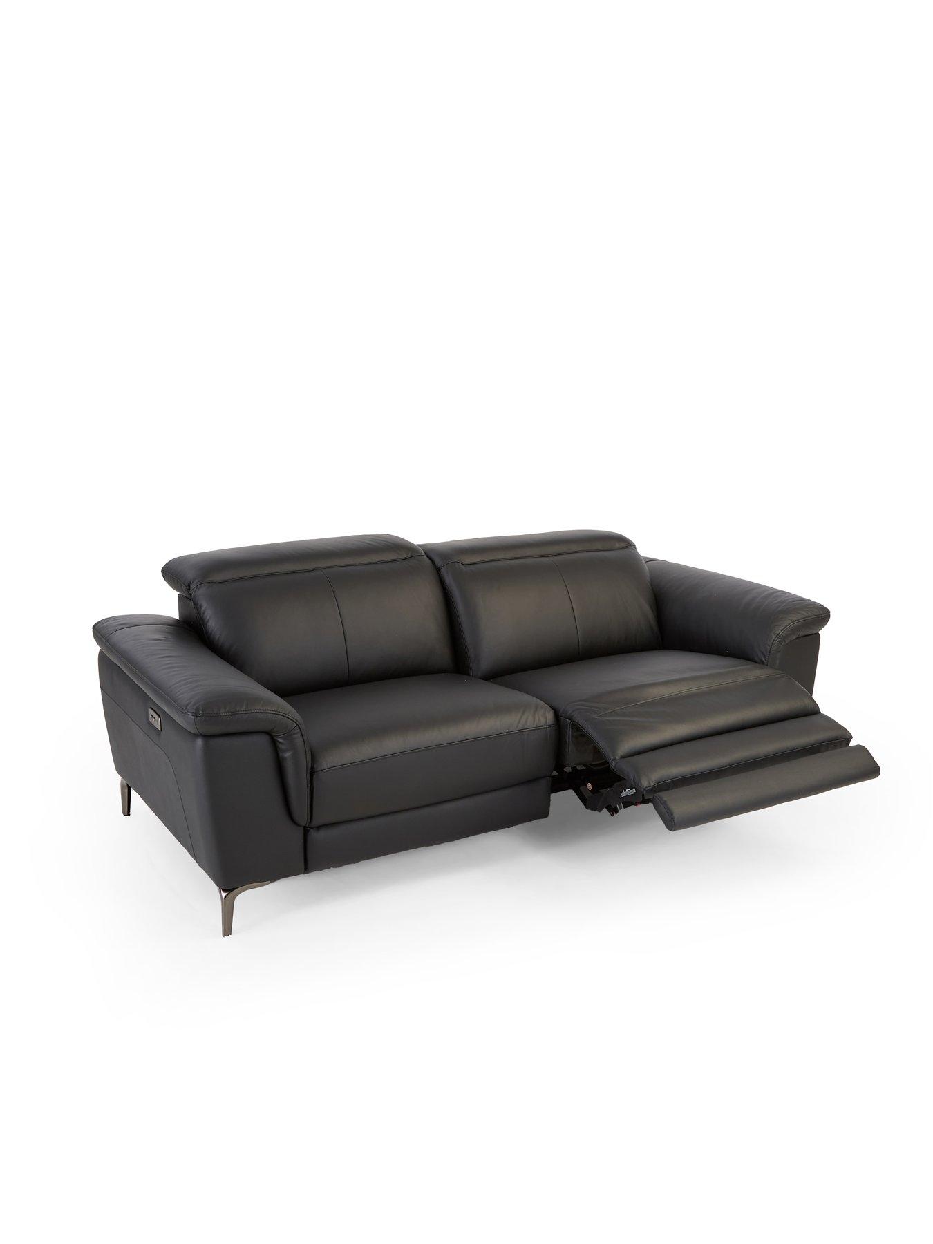 Image 5 of 8 of The Very Collection Lorenza Leather/Faux Leather 3 Seater Sofa + Armchair Set (Buy &amp; SAVE!)
