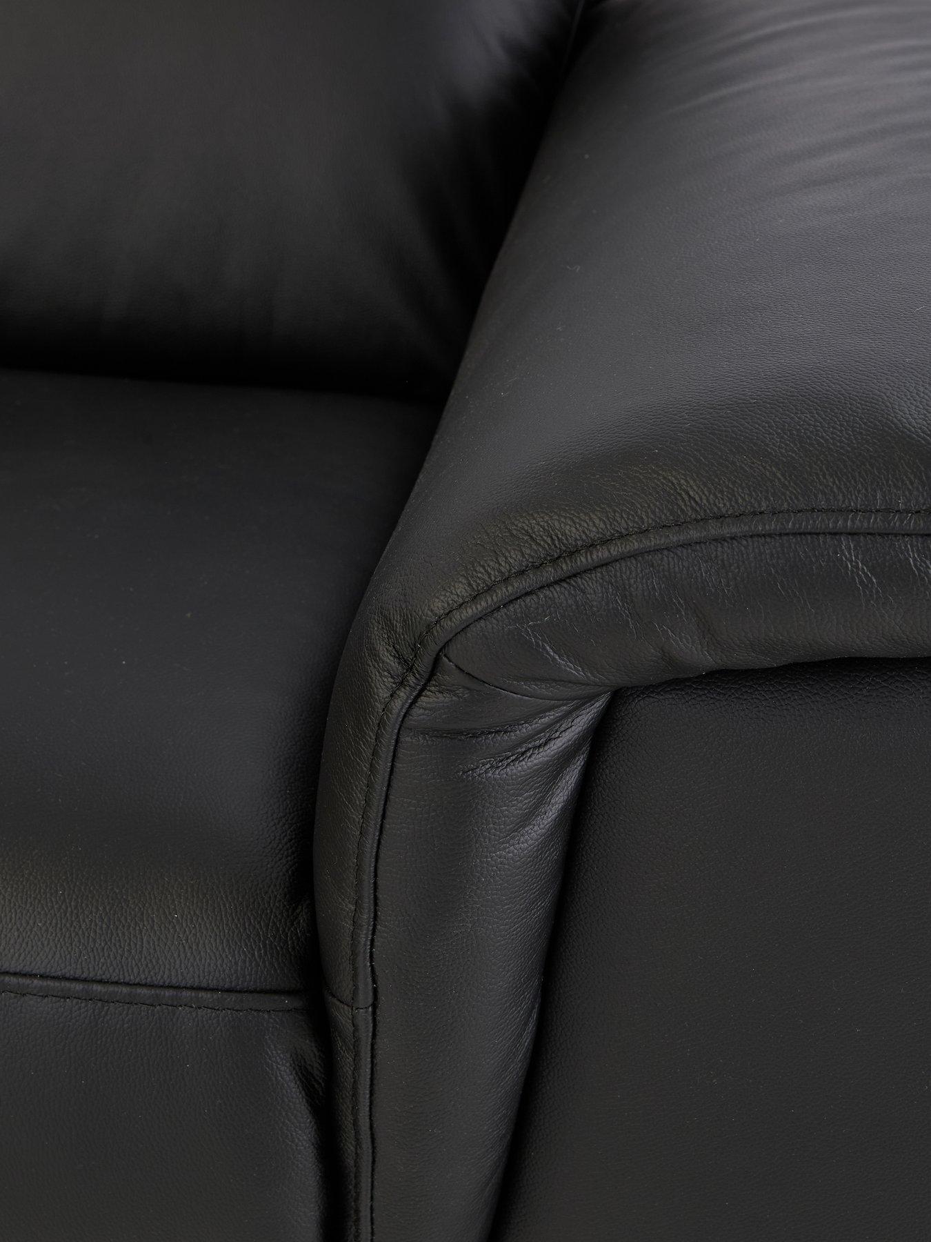 Image 7 of 8 of The Very Collection Lorenza Leather/Faux Leather 3 Seater Sofa + Armchair Set (Buy &amp; SAVE!)