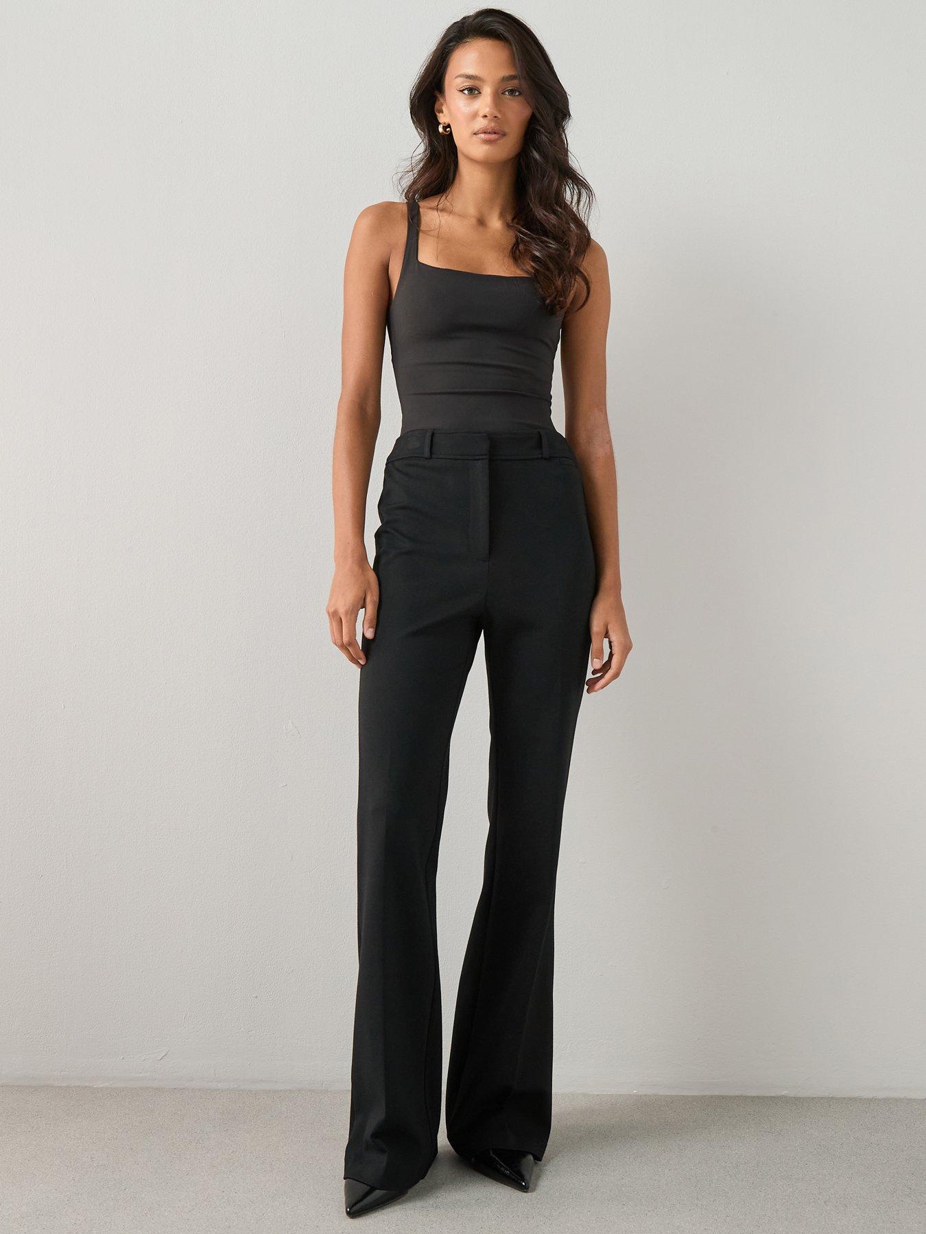 The Very Collection Ponte Bootcut Trousers - Black
