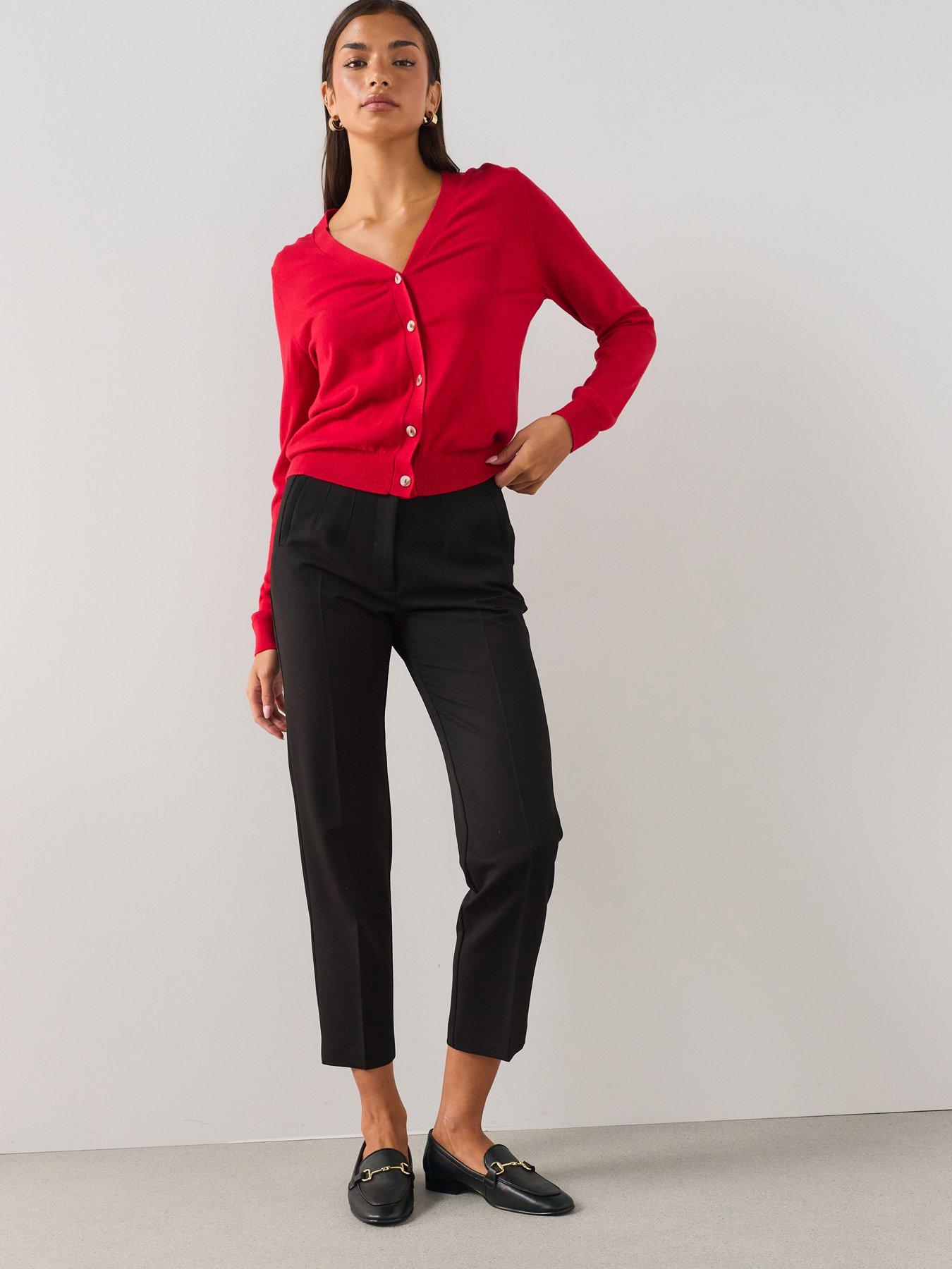 The Very Collection Tapered Leg Trouser - Black