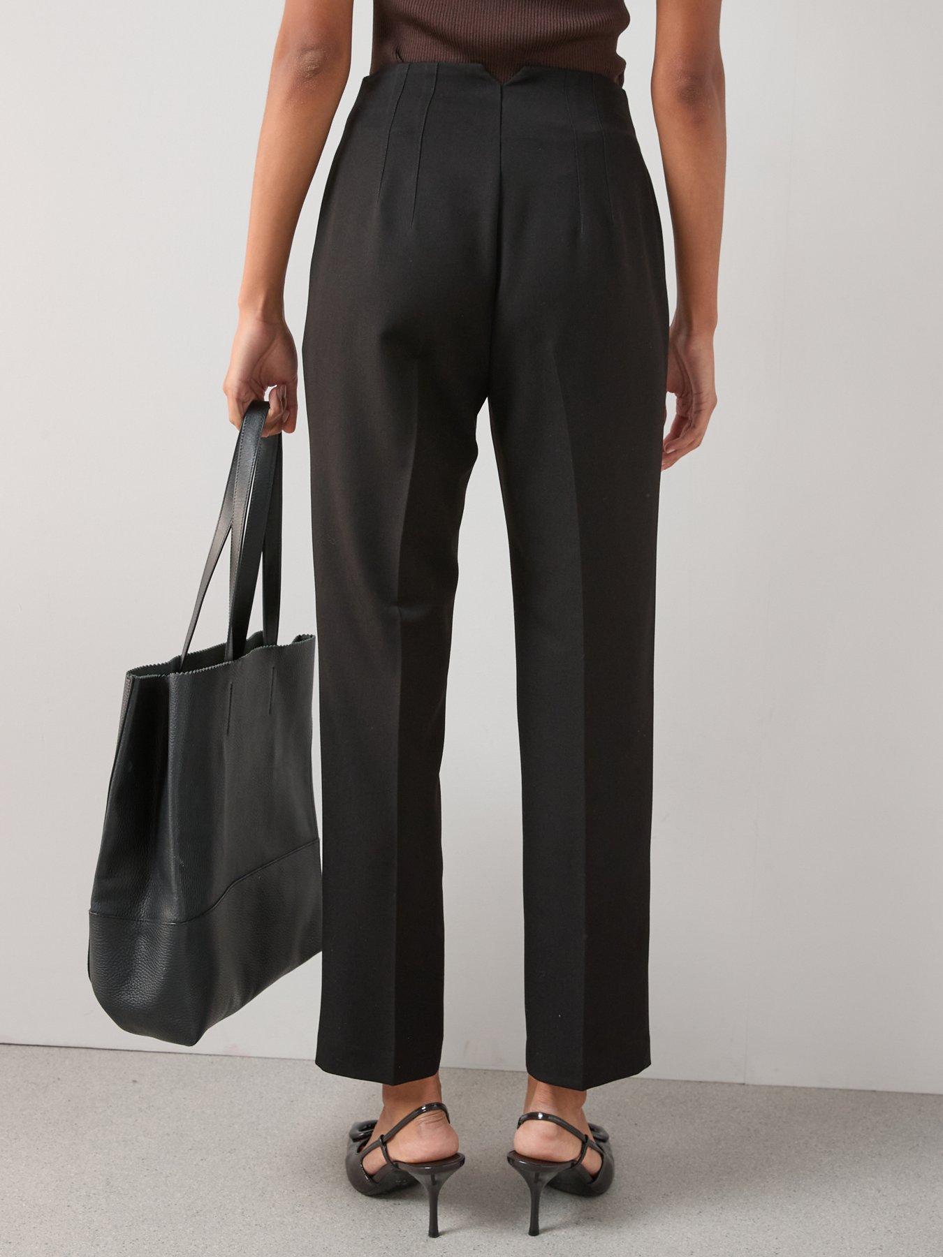 Image 2 of 7 of The Very Collection Tapered Leg Trouser - Black