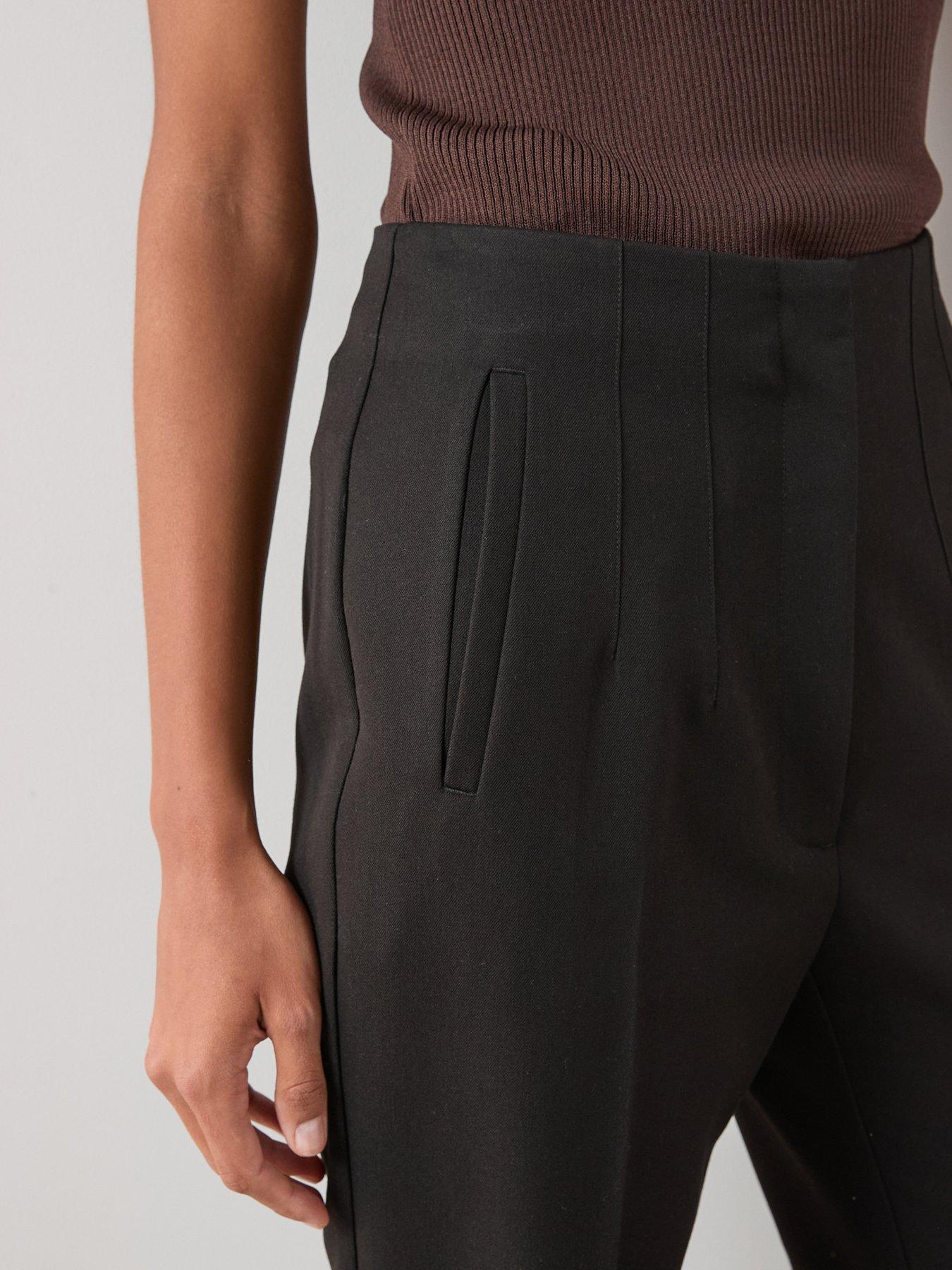 Image 5 of 7 of The Very Collection Tapered Leg Trouser - Black