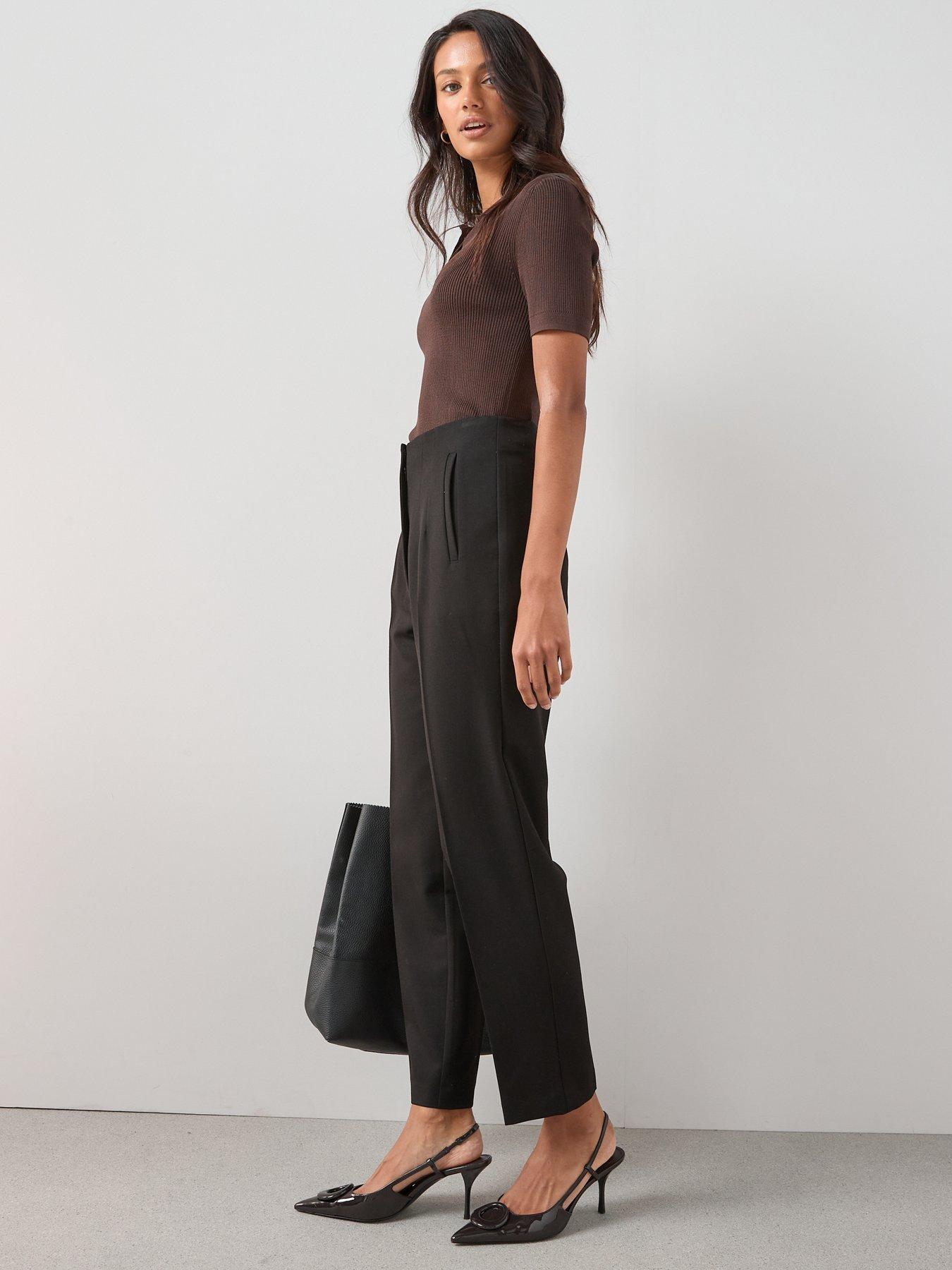 Image 6 of 7 of The Very Collection Tapered Leg Trouser - Black