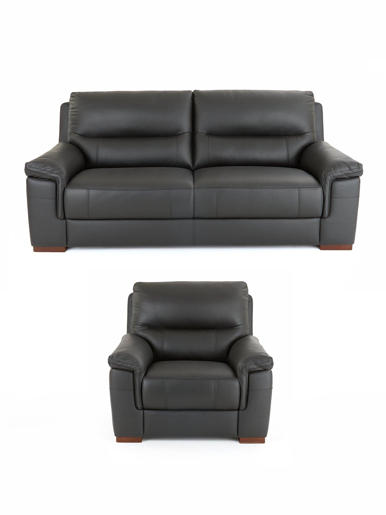  image of very-home-prenton-3-seater-leather-sofa-chair