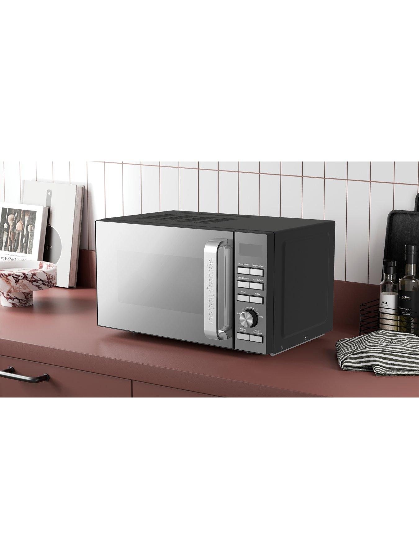  image of morphy-richards-microwave-20l-800w-digital-mirror-door-amp-mirror-acrylic-panel