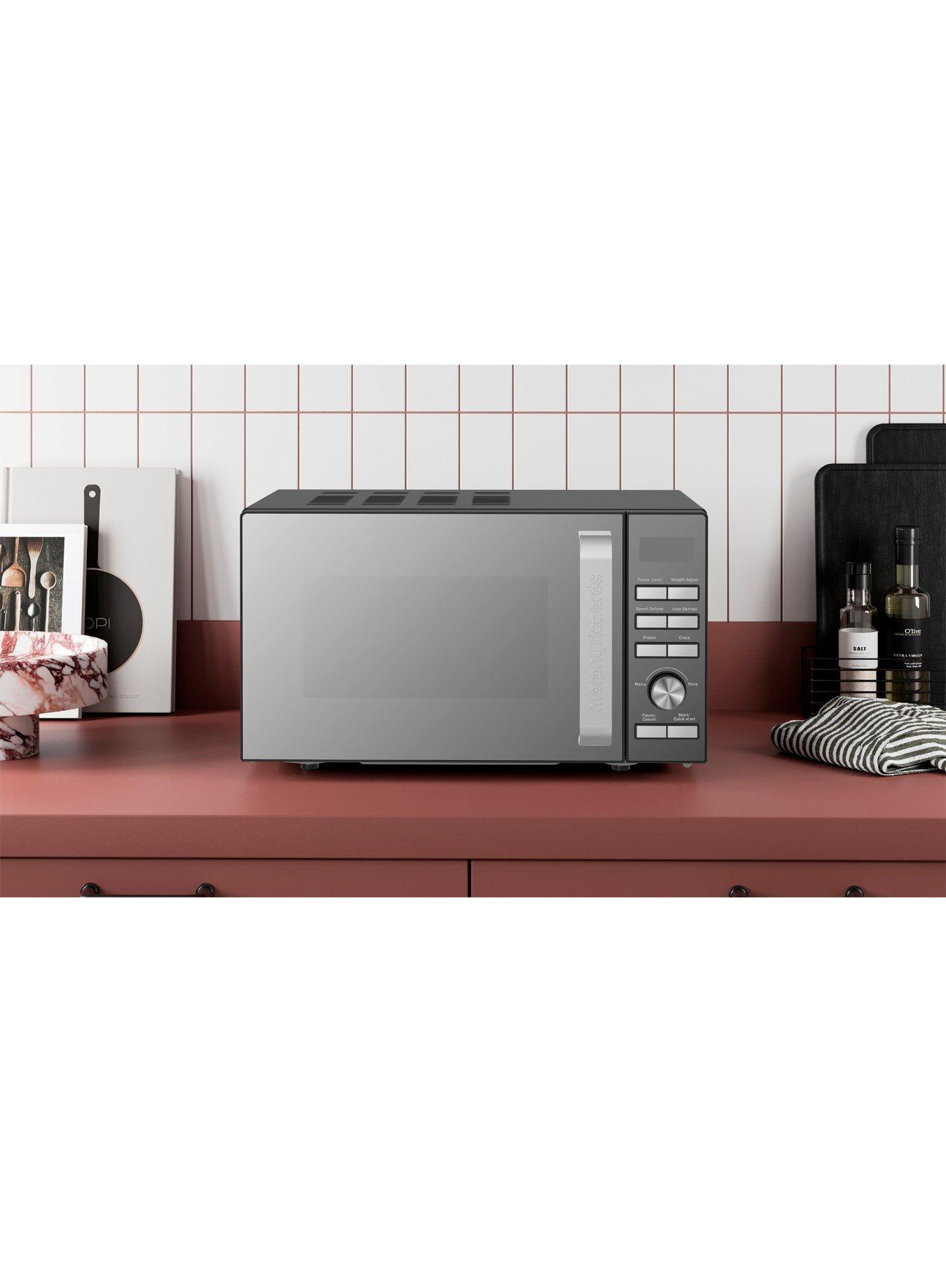  image of morphy-richards-microwave-20l-800w-digital-mirror-door-amp-mirror-acrylic-panel