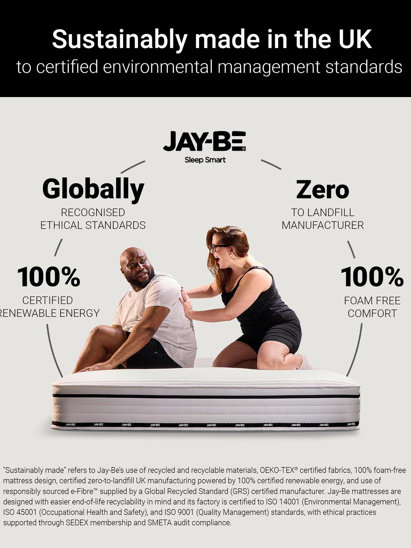  image of jaybe-flex-1200-pocket-sprung-ultra-firm-mattress