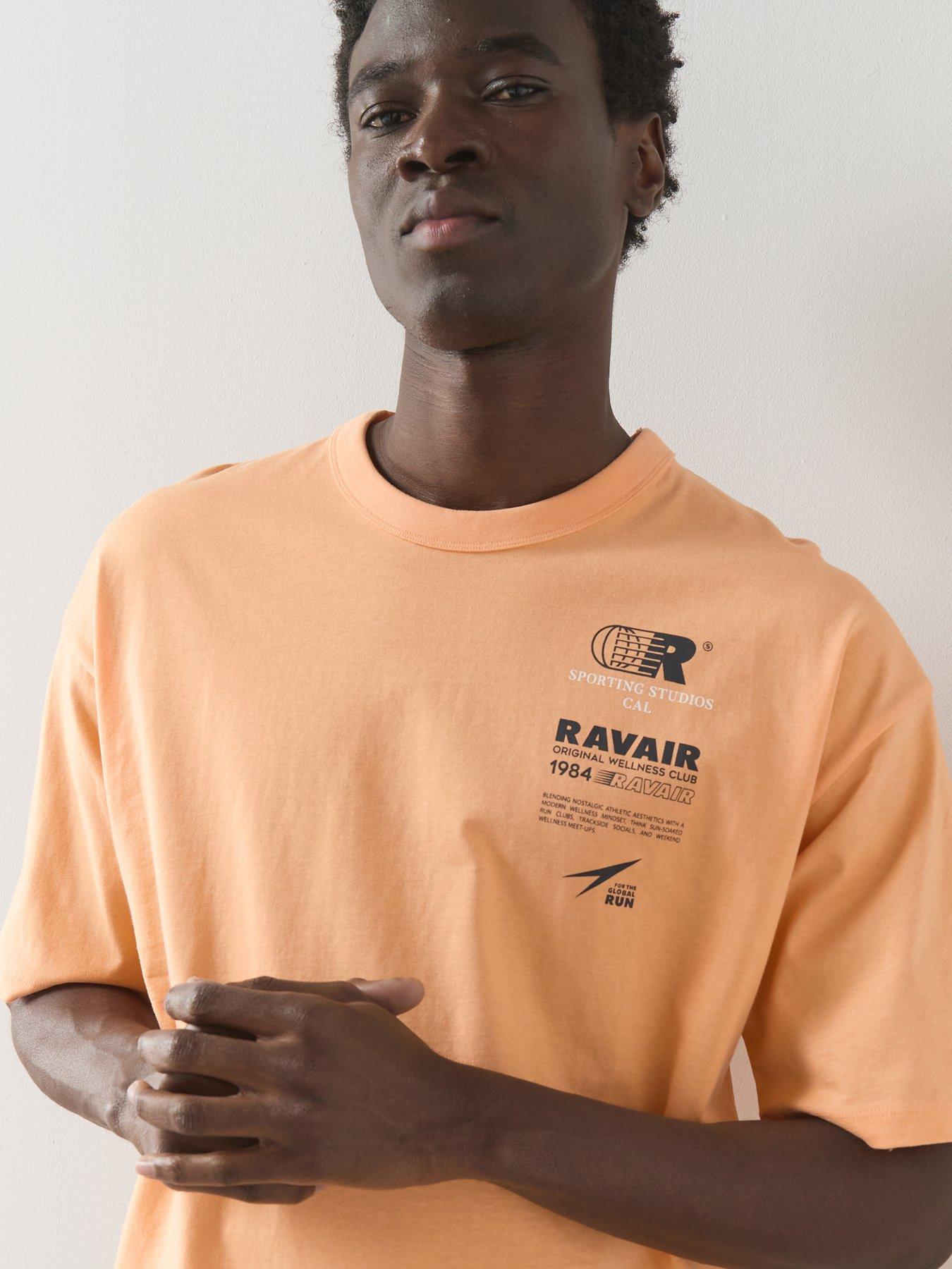 Image 3 of 5 of The Very Collection Pure Cotton Relaxed Fit Sports Graphic Detail T-shirt - Orange