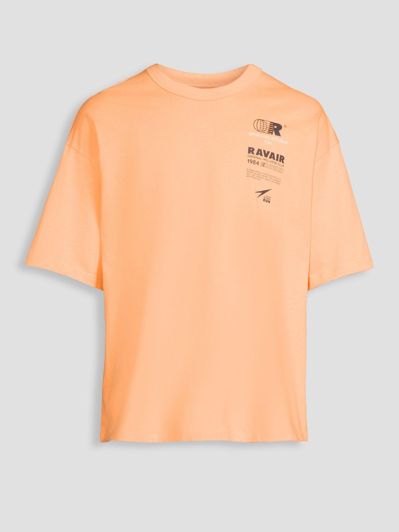 Image 5 of 5 of The Very Collection Pure Cotton Relaxed Fit Sports Graphic Detail T-shirt - Orange