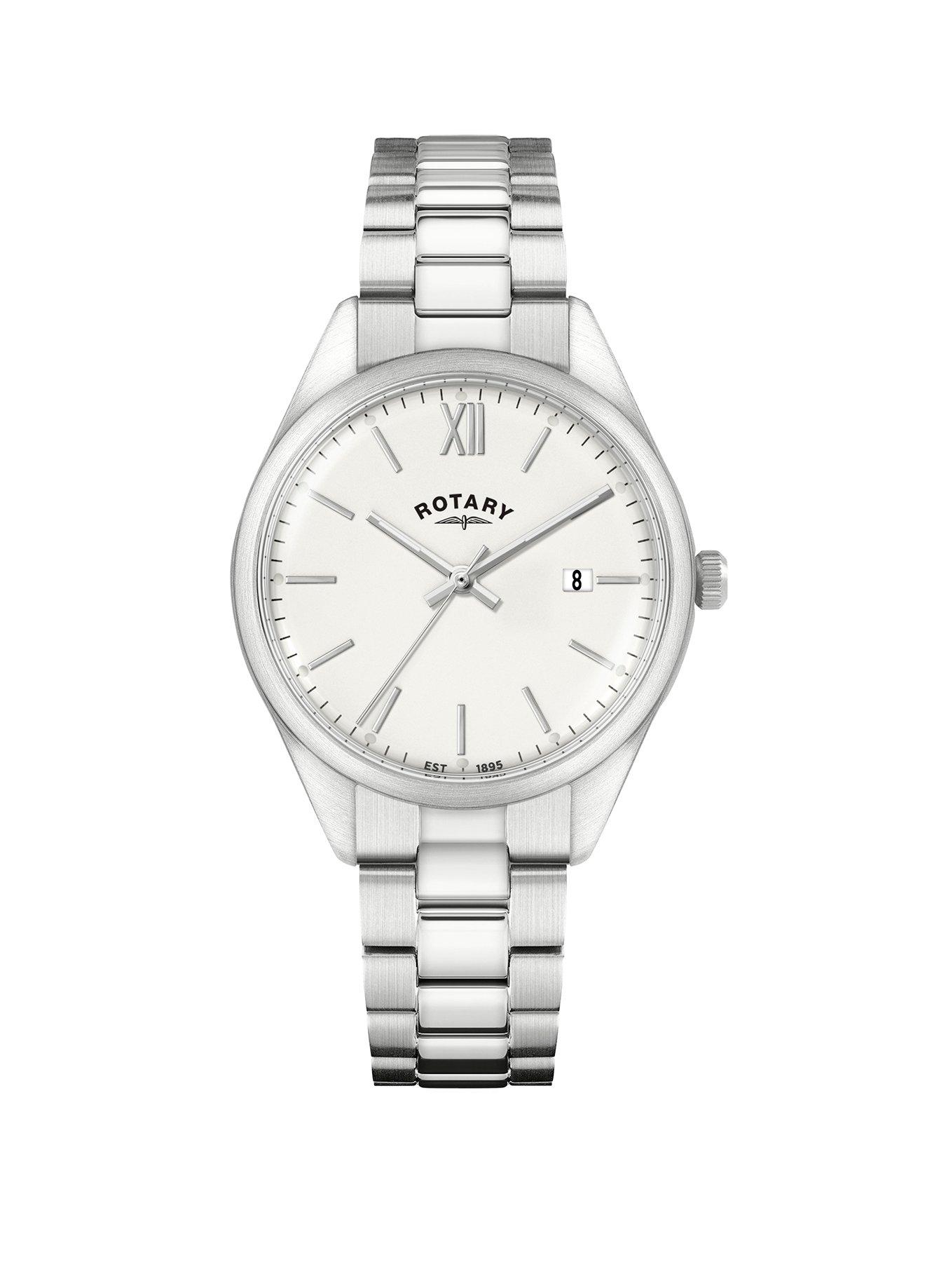 Image 1 of 2 of Rotary Men's Heritage White Dial Stainless Steel Bracelet Watch