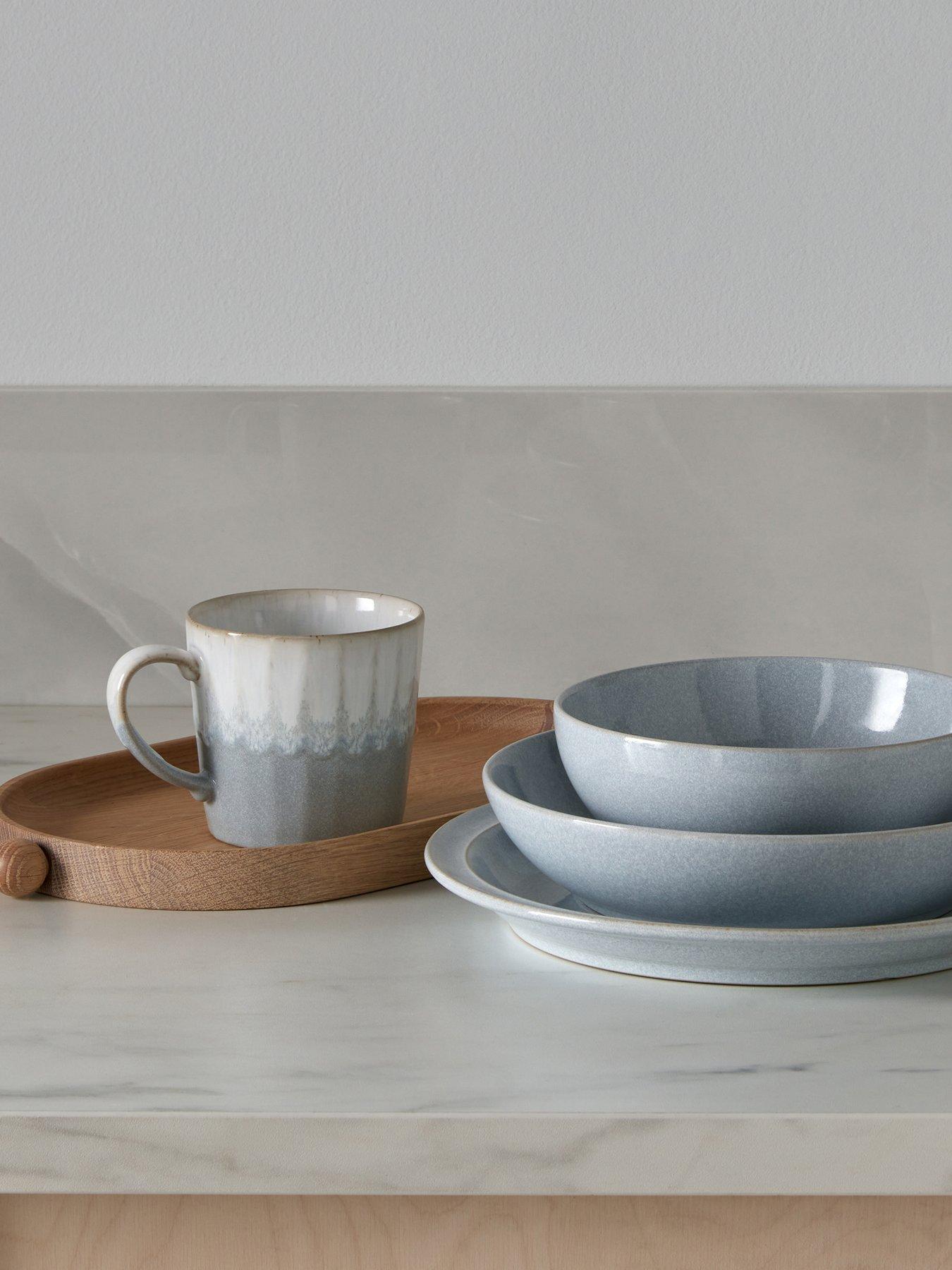 Denby Reactive Light Grey Set Of 2 Mugs