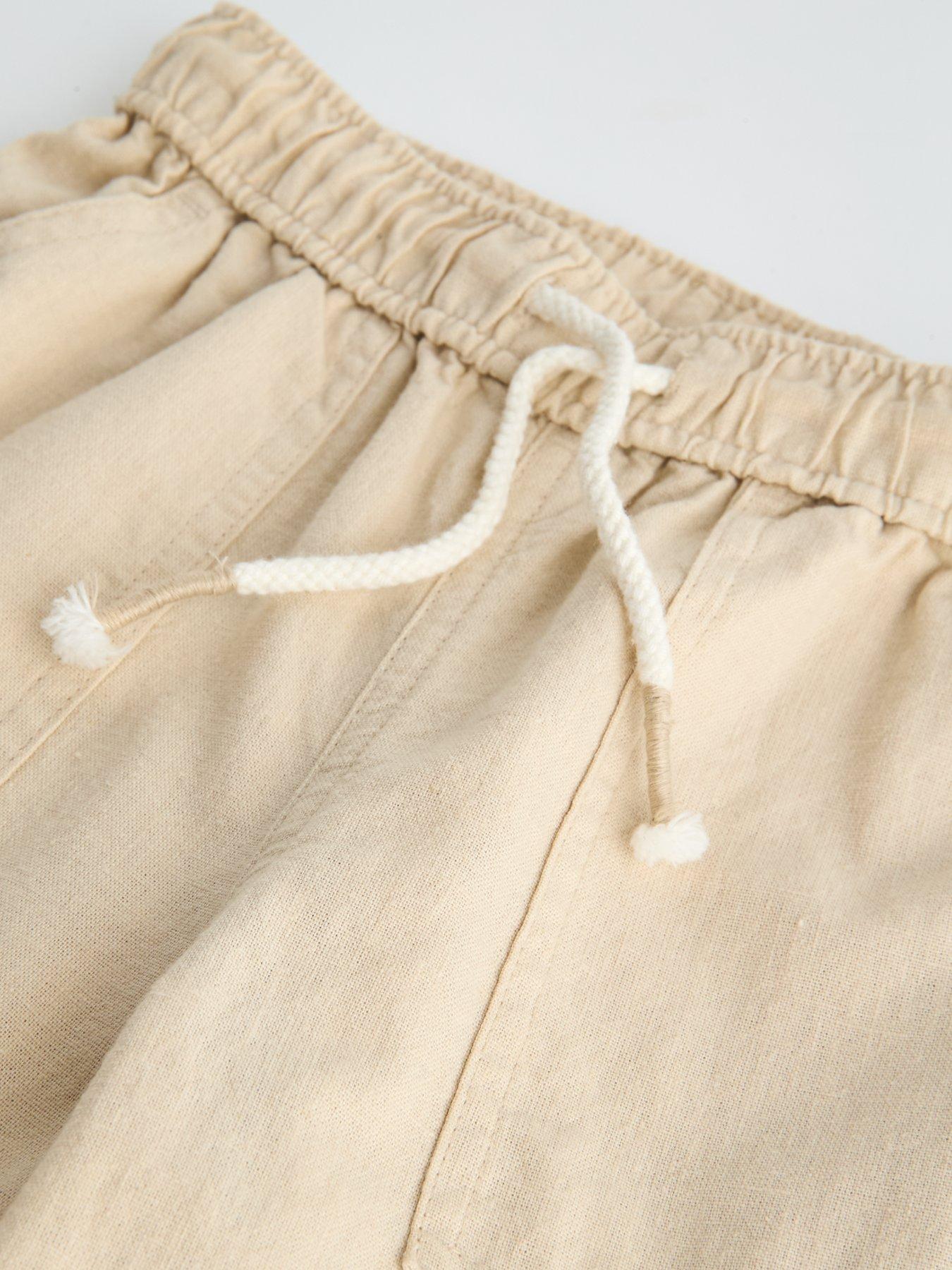 Image 5 of 5 of The Very Collection Boys Linen Look Trousers - Stone Beige
