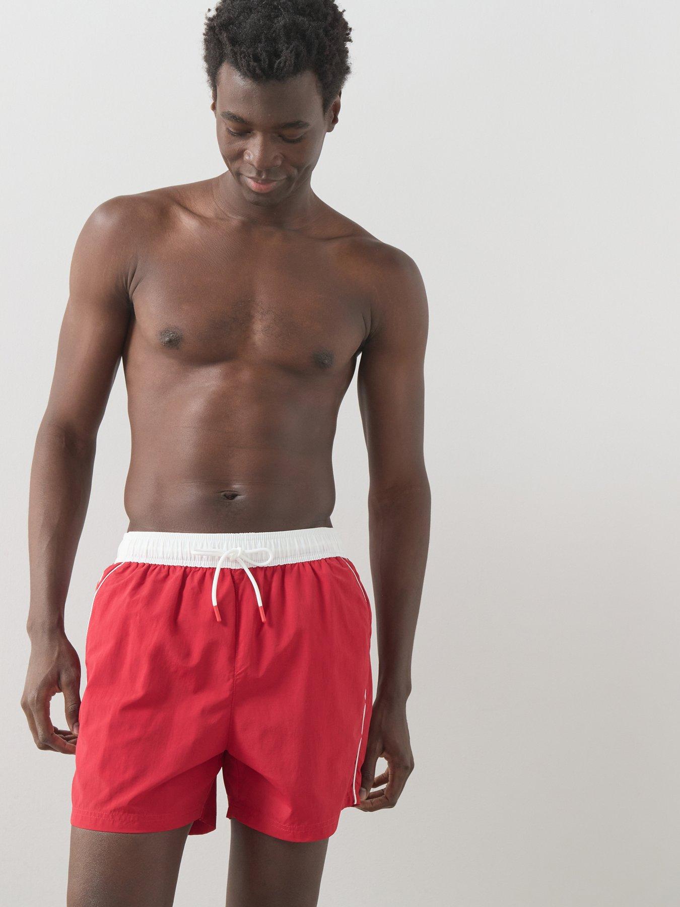 the-very-collection-quick-dry-contrast-piping-swim-shorts-red