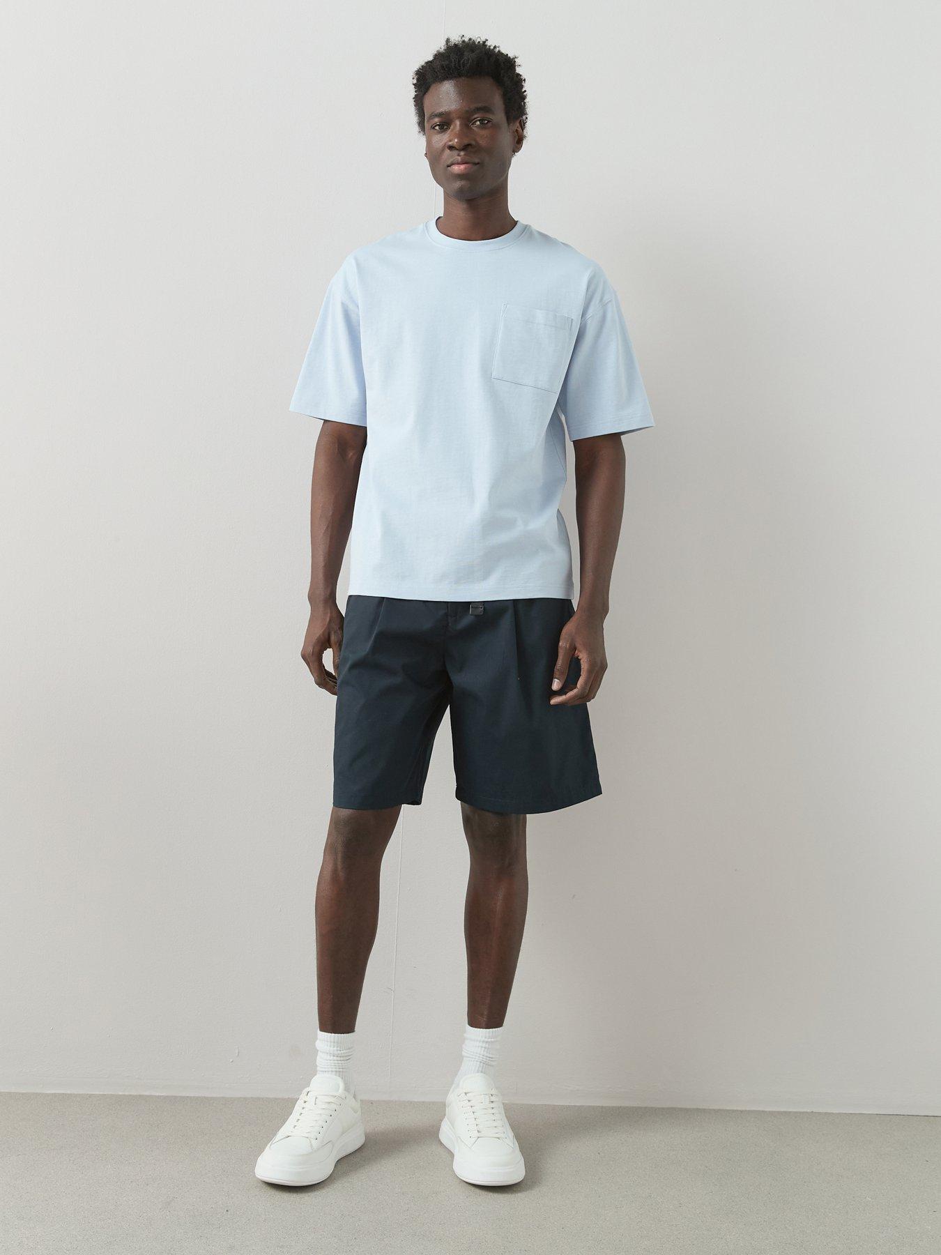 The Very Collection Elasticated Waist Cargo Shorts - Navy
