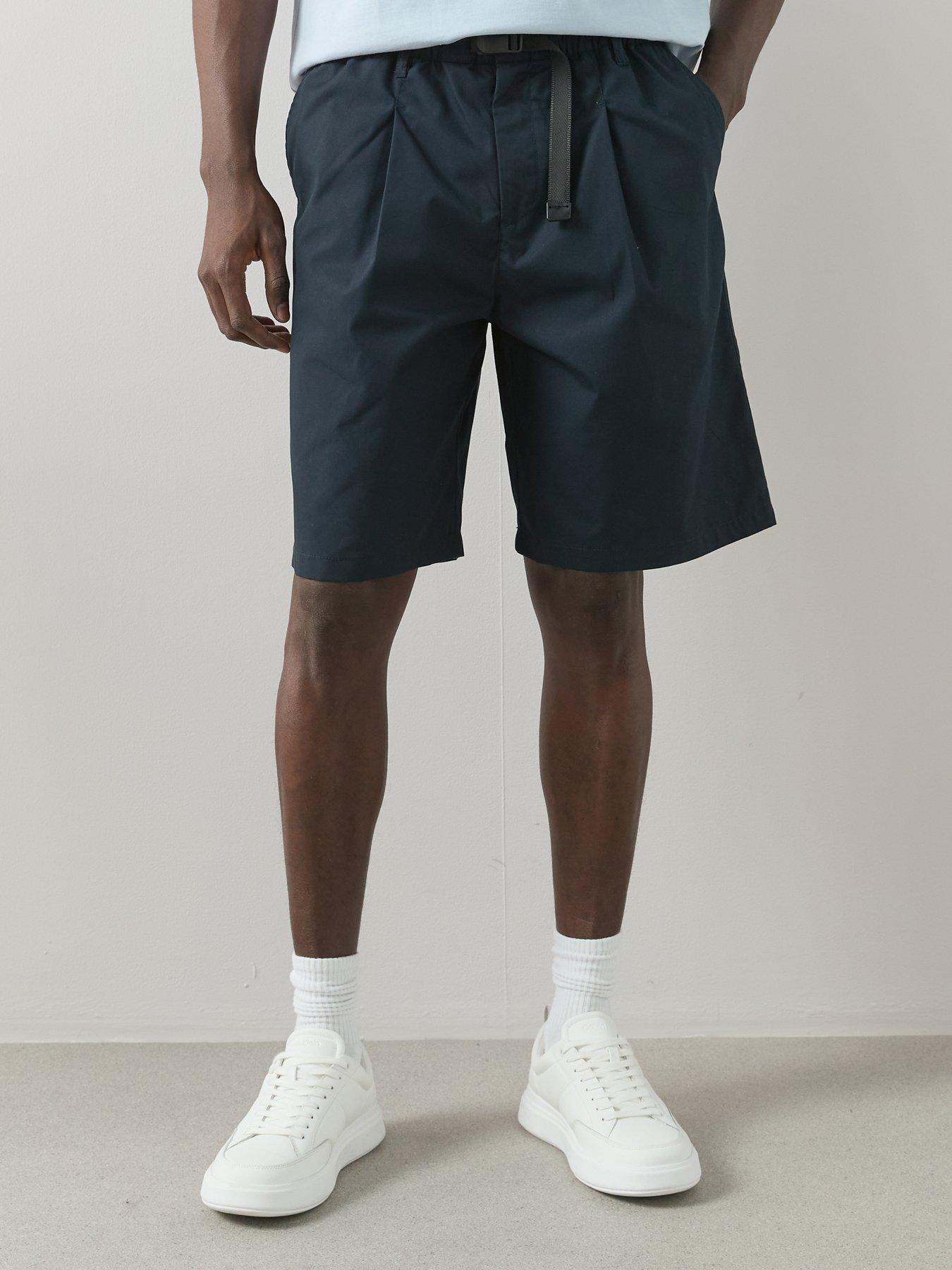 Image 4 of 6 of The Very Collection Elasticated Waist Cargo Shorts - Navy