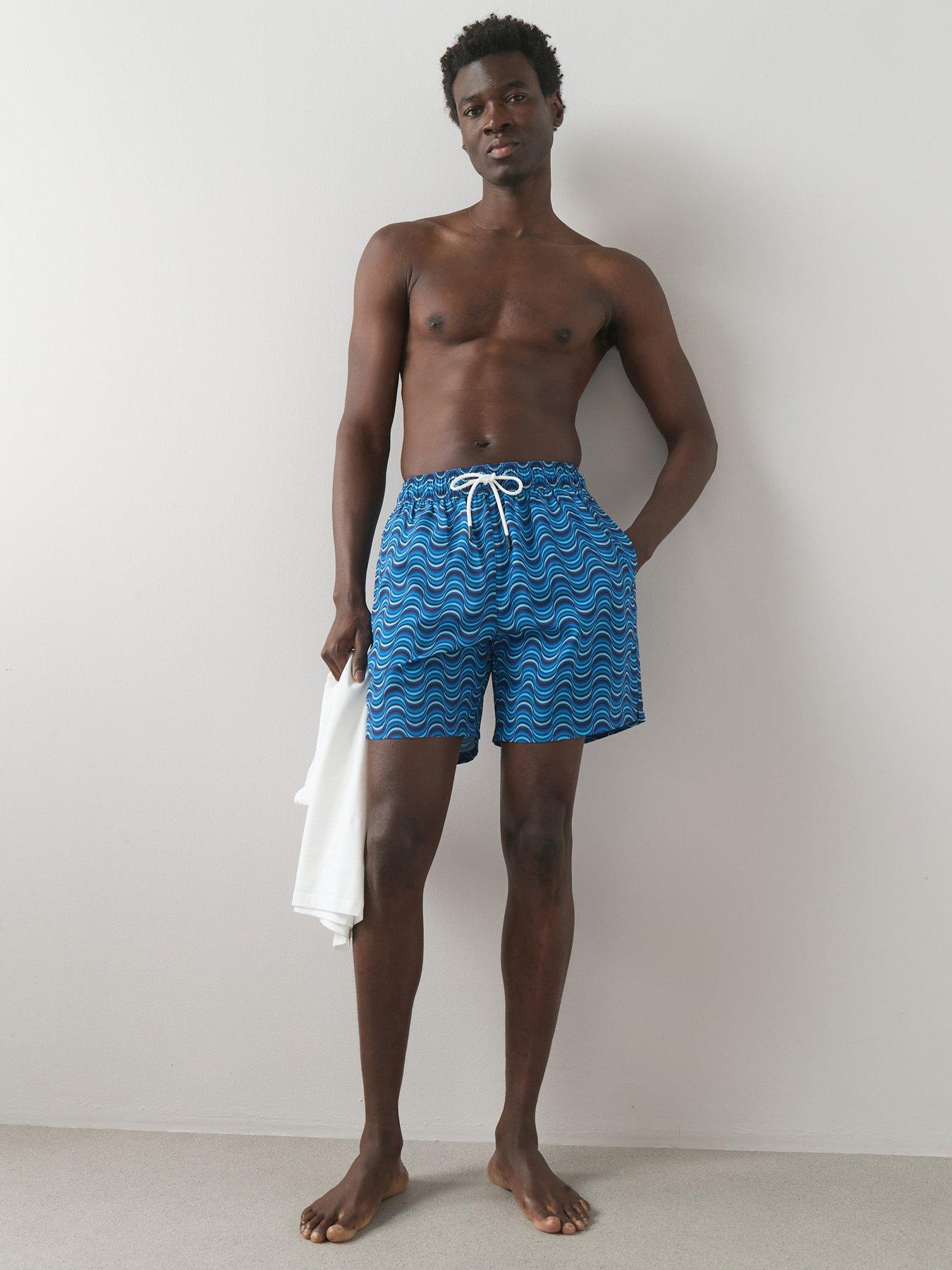 The Very Collection Printed Swim Shorts - Blue