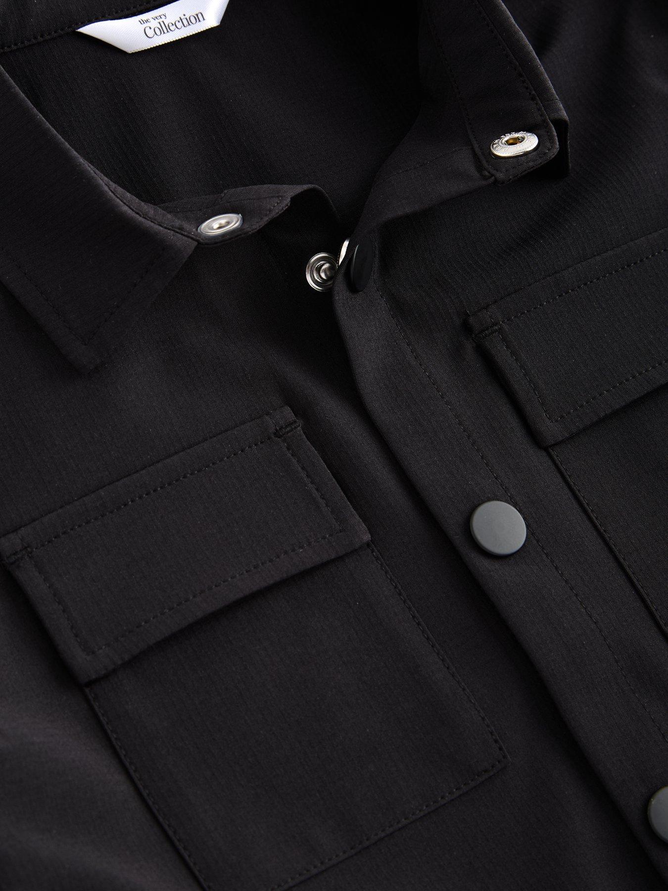 Image 3 of 5 of The Very Collection Boys Technical Cargo&nbsp;Shirt &amp; Shorts&nbsp;Outfit Set - Black