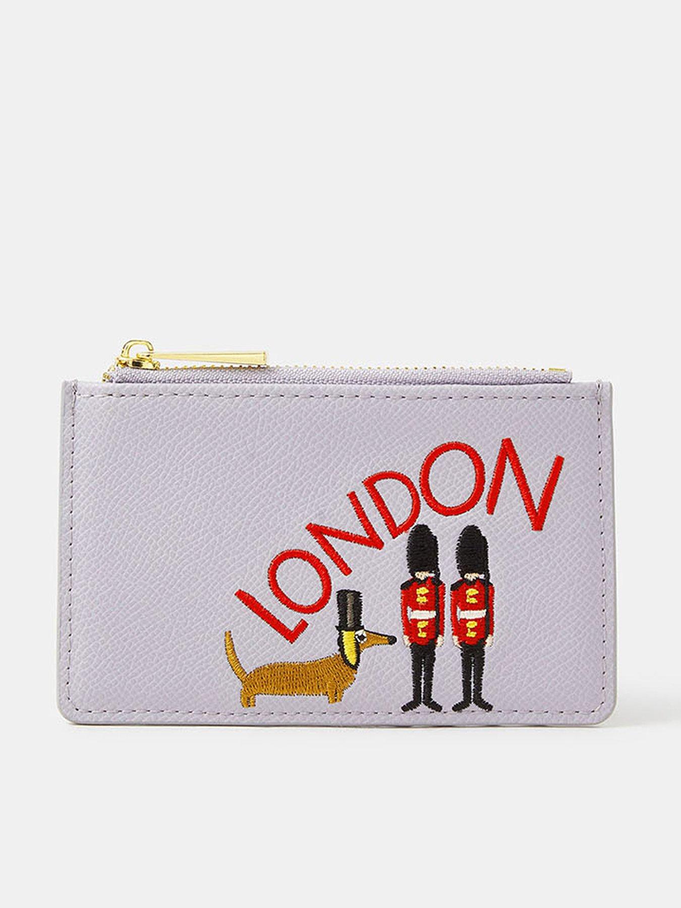 Accessorize London Dog Cardholder - Blue