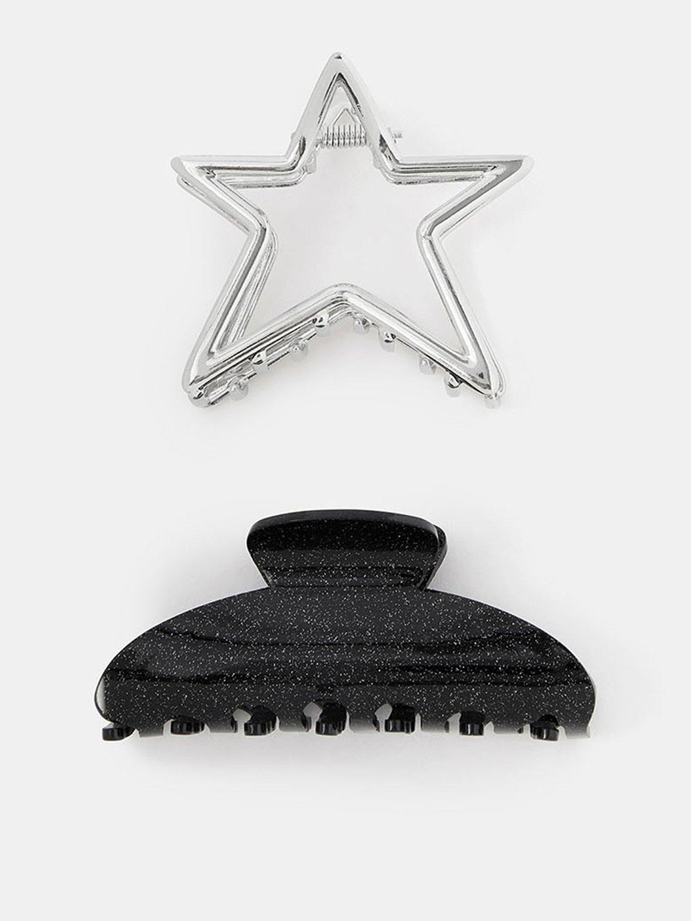 Accessorize 2 X Star Claw Clips - Multi