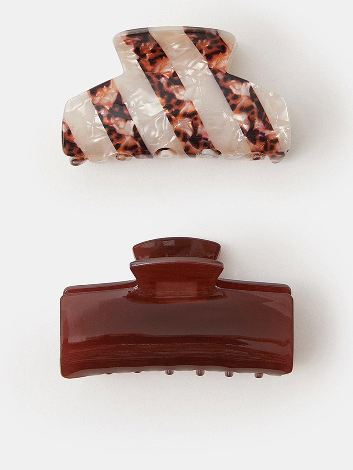 Accessorize 2 X Stripe Claw Clip Pack - Multi