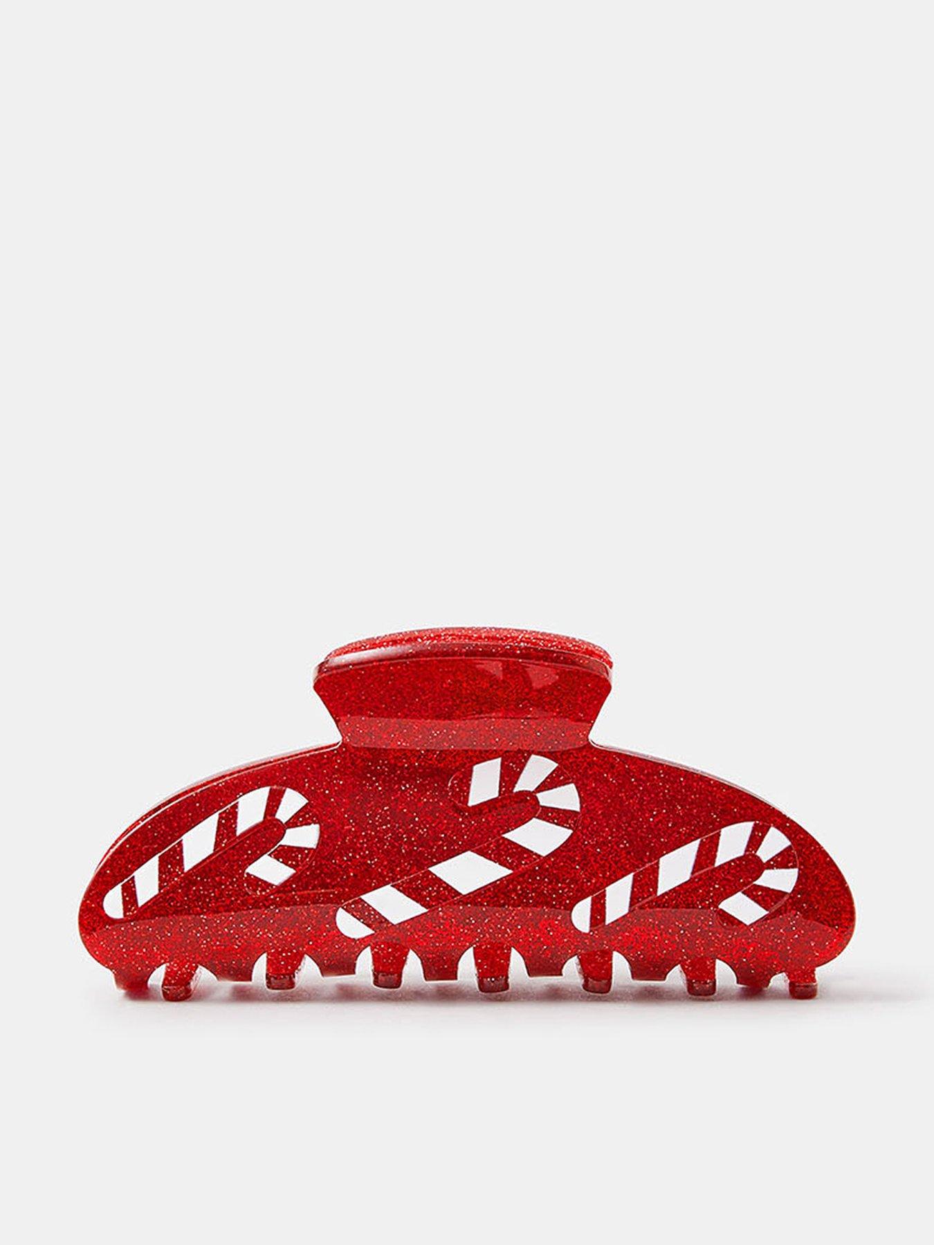 accessorize-candy-cane-claw-clip-red