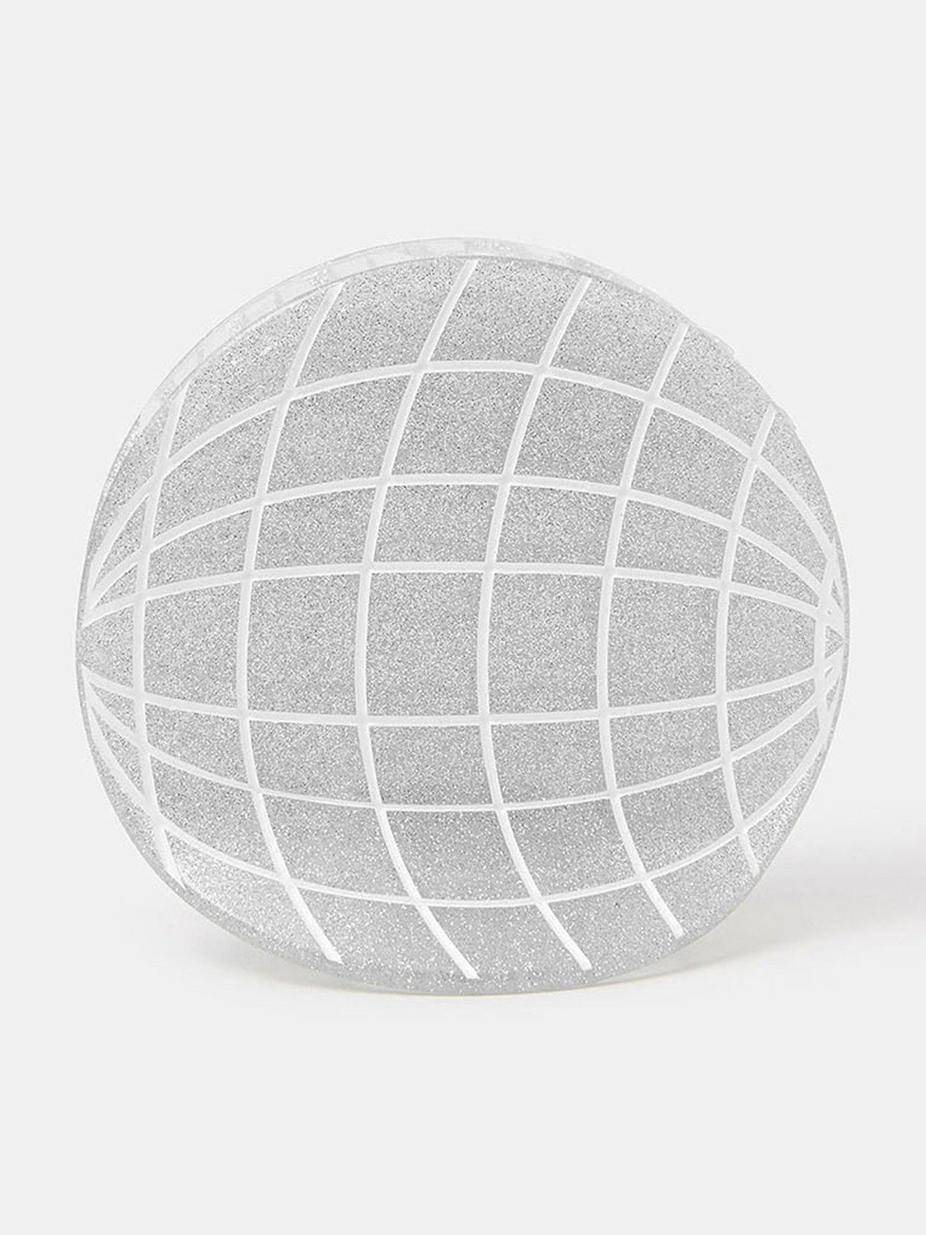 Image 1 of 3 of Accessorize Disco Ball Claw Clip - Silver